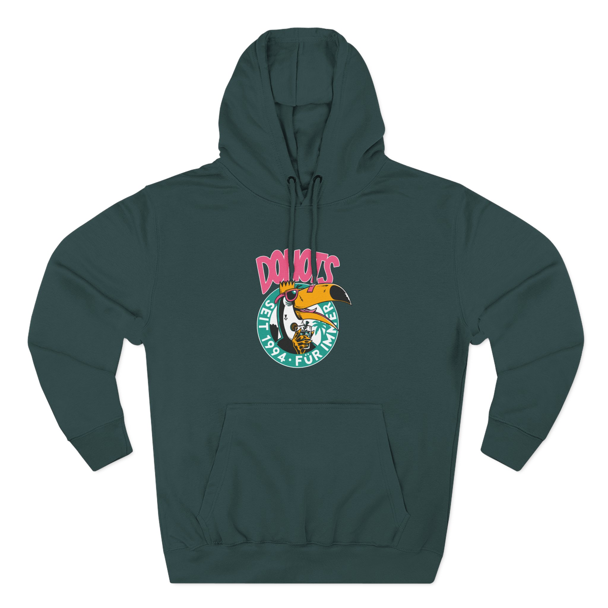 Donots Toucan Three-Panel Fleece Hoodie