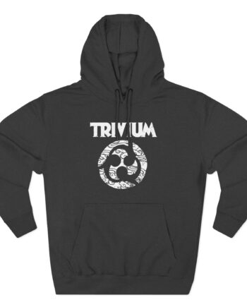 Trivium Swirl Logo Three-Panel Fleece Hoodie