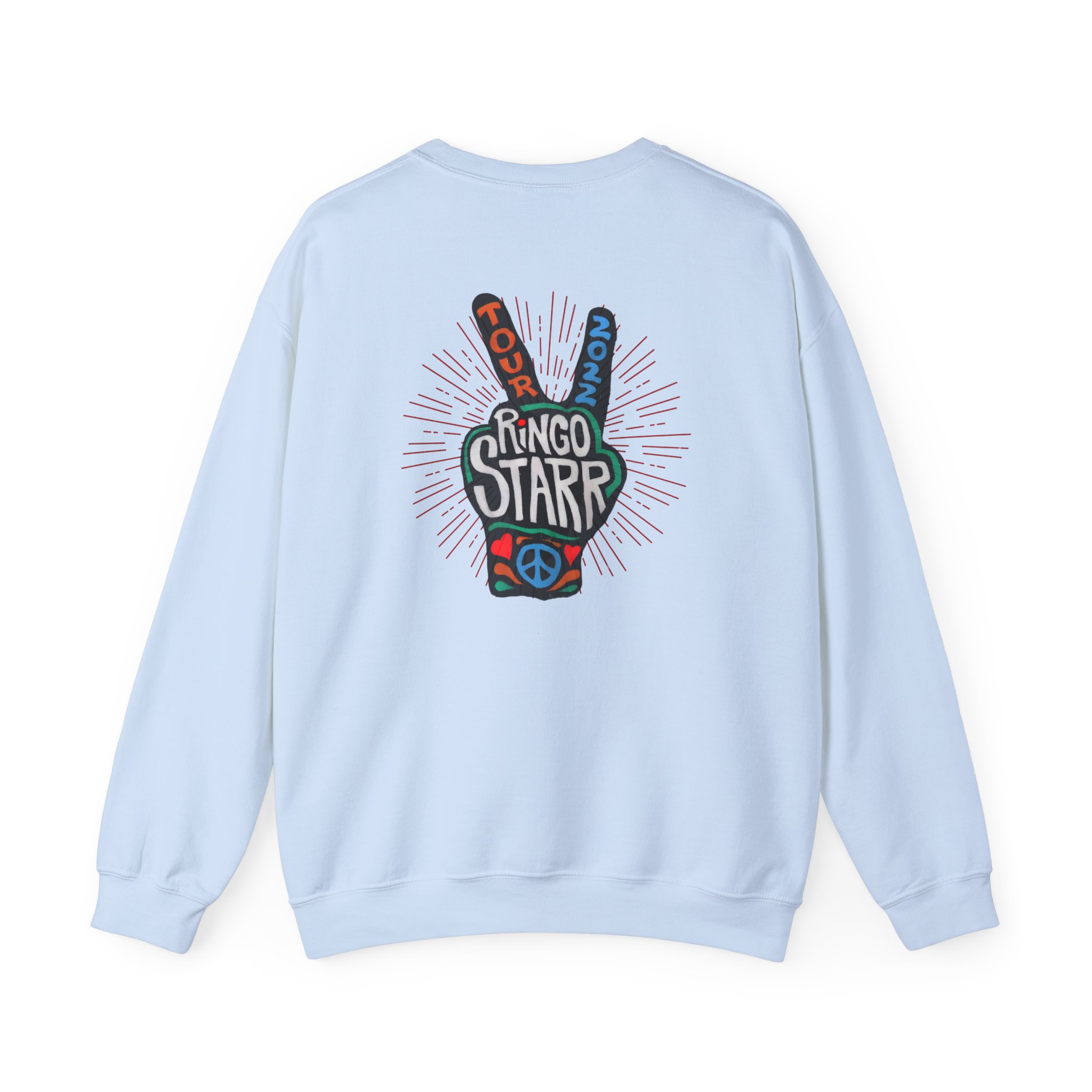 Ringo Starr Peace Illustration Unisex Heavy Blendâ„¢ Crewneck Sweatshirt