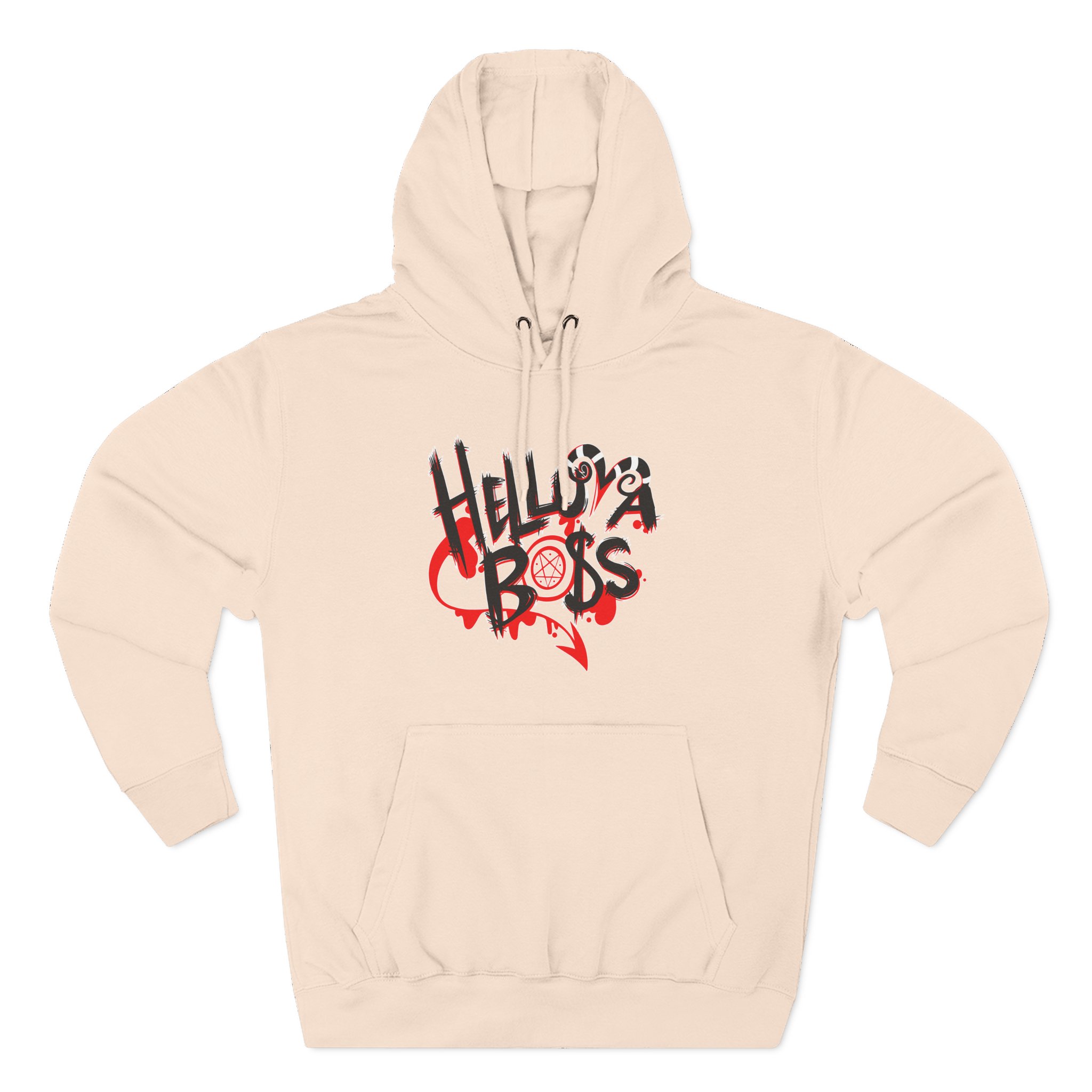 Helluva Boss Logo Three-Panel Fleece Hoodie