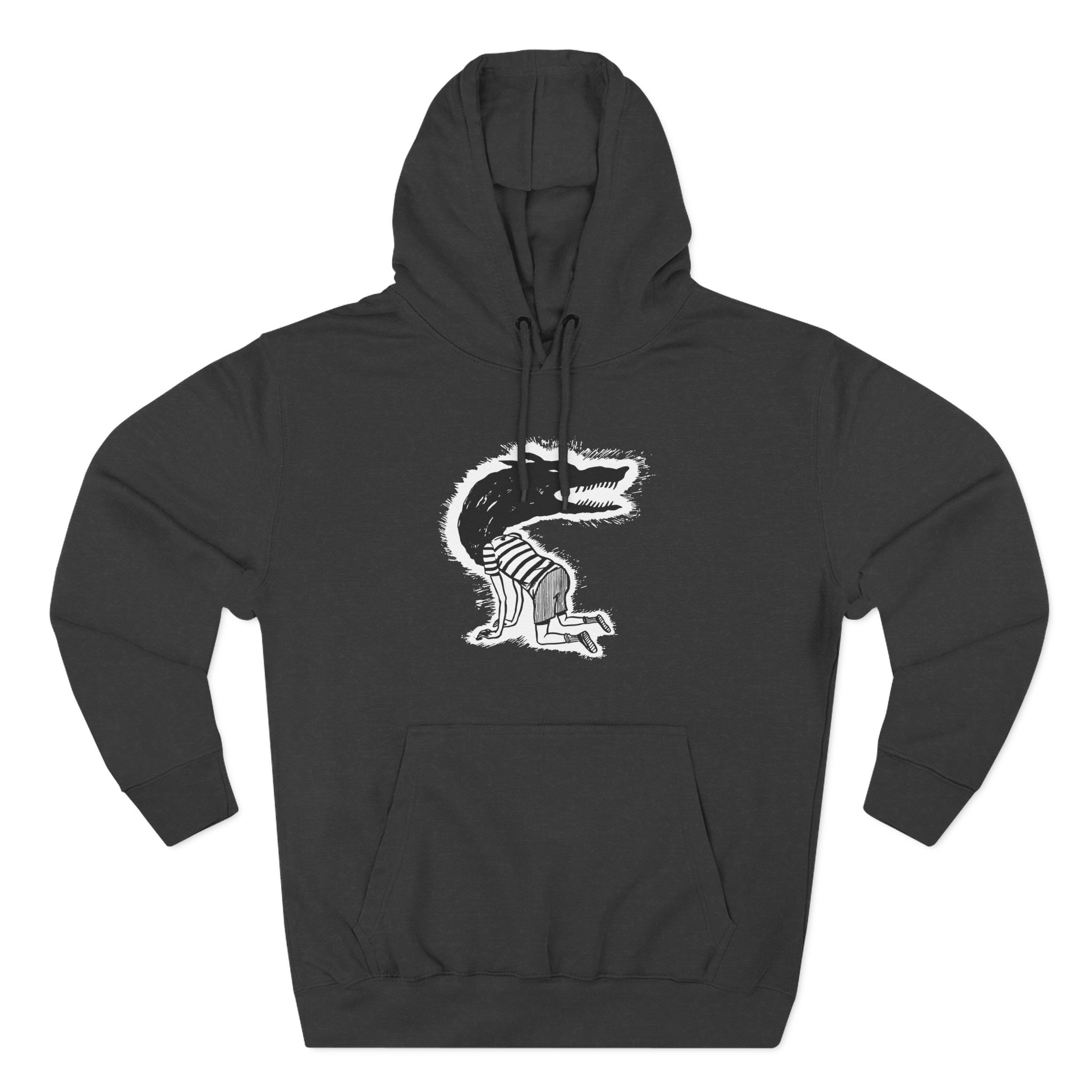 Fireworks Wolf Kid Three-Panel Fleece Hoodie