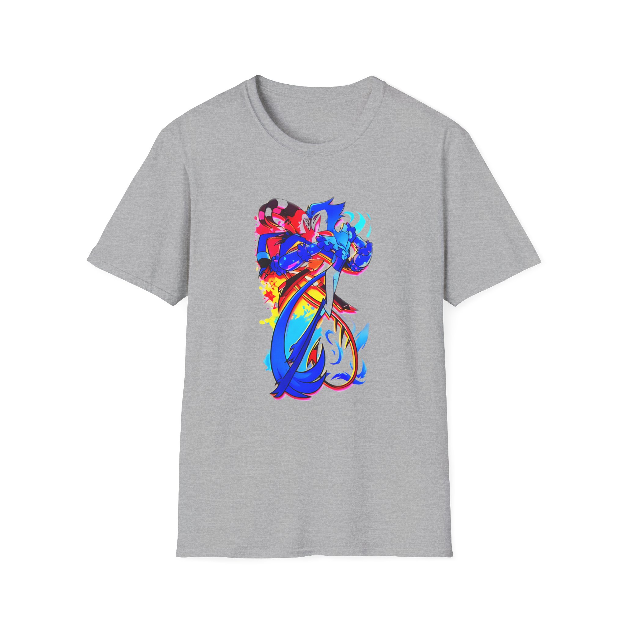 Helluva Boss Stolas & Blitzo Micro Unisex Softstyle T-Shirt