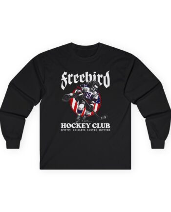 Freebird Usa Spittin Chiclets X Lynyrd Skynyrd Unisex Ultra Cotton Long Sleeve Tee