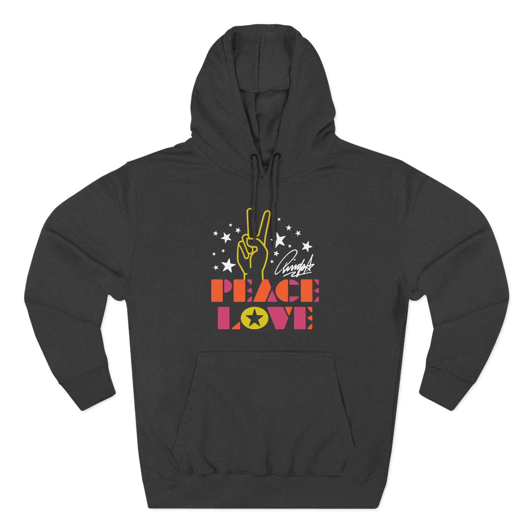 Ringo Starr Peace & Love Peace Sign Three-Panel Fleece Hoodie