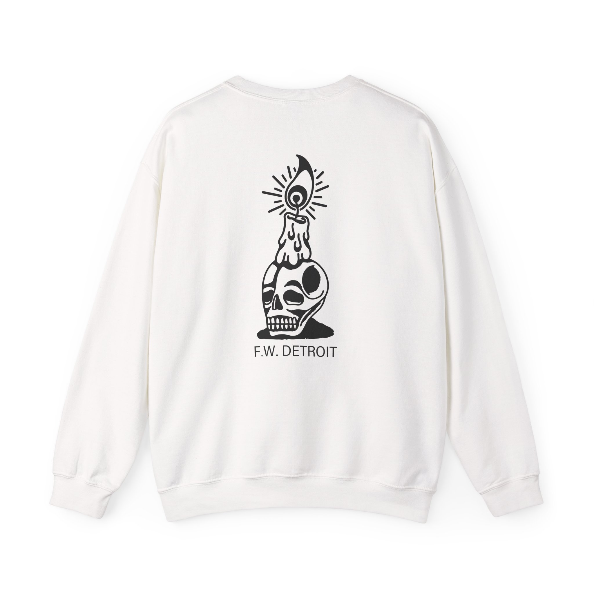 Fireworks Skull Unisex Heavy Blendâ„¢ Crewneck Sweatshirt