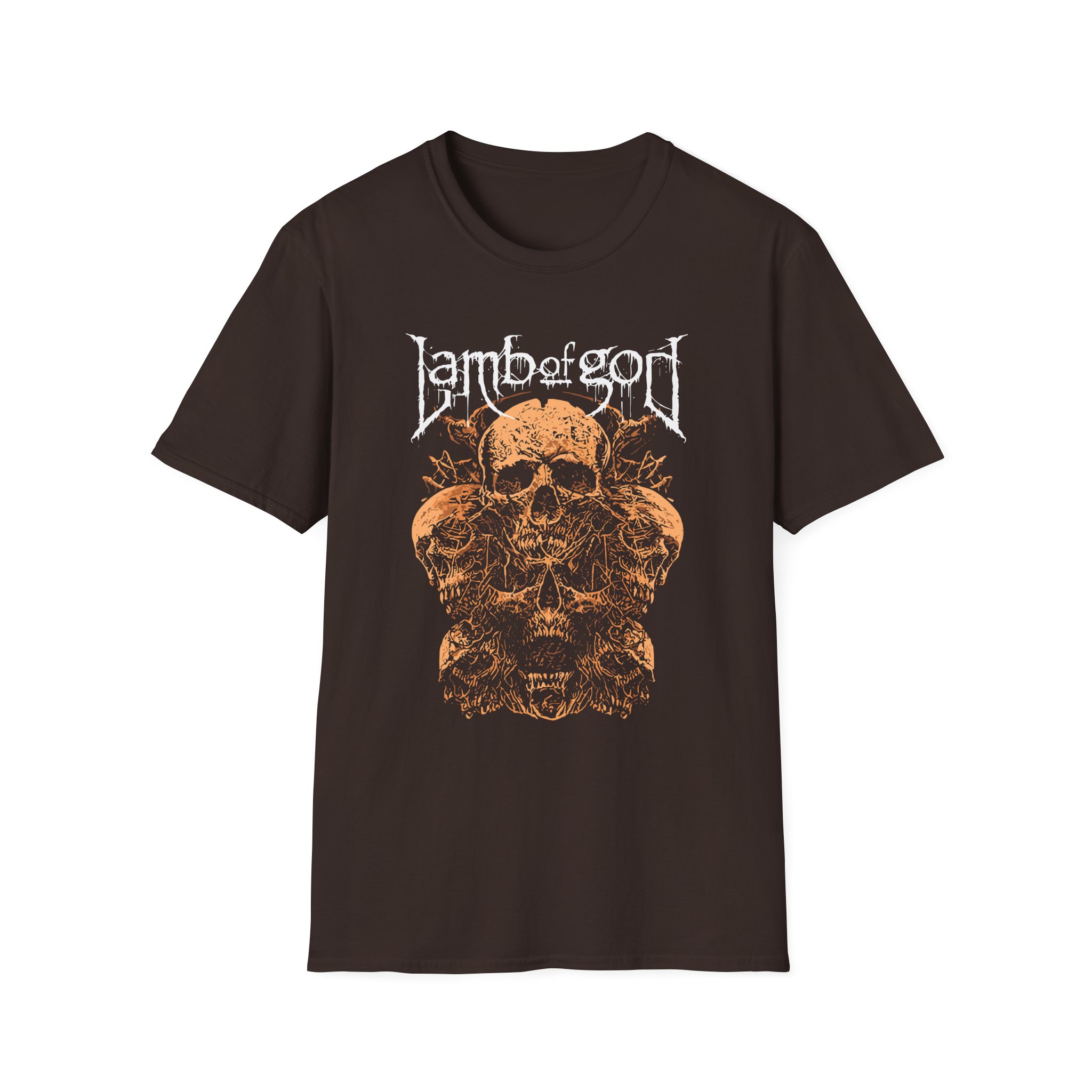 Lamb of God Rooted Skull Unisex Softstyle T-Shirt