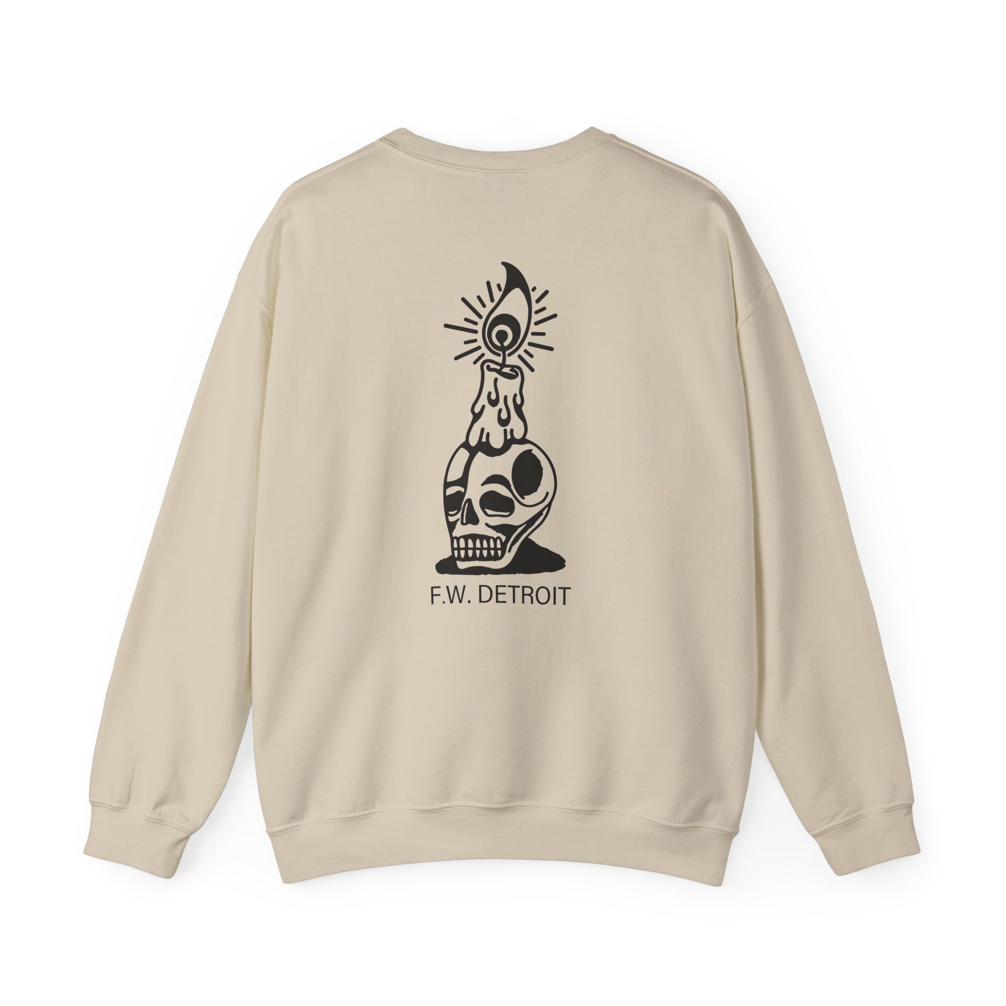 Fireworks Skull Unisex Heavy Blendâ„¢ Crewneck Sweatshirt