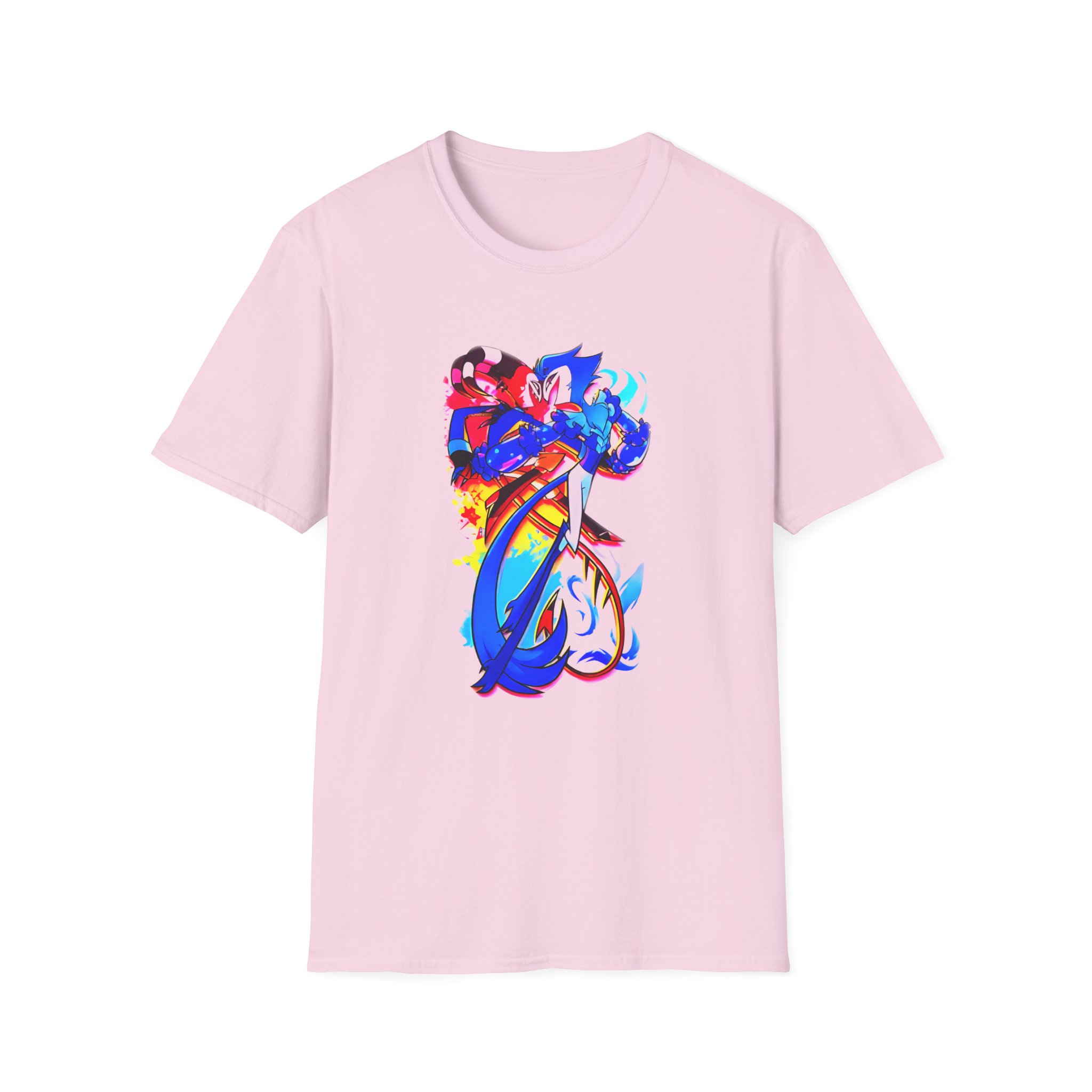 Helluva Boss Stolas & Blitzo Micro Unisex Softstyle T-Shirt