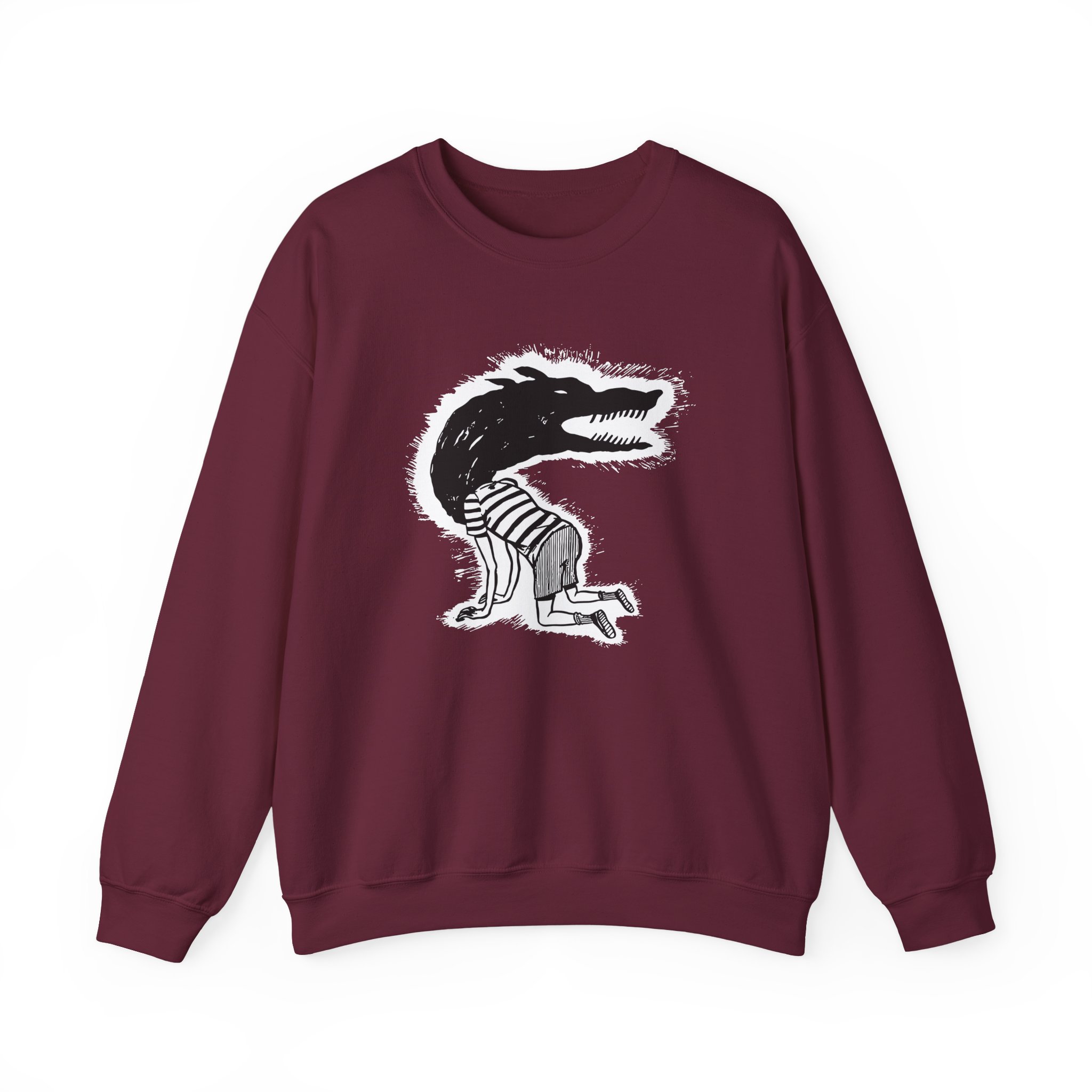 Fireworks Wolf Kid Unisex Heavy Blendâ„¢ Crewneck Sweatshirt