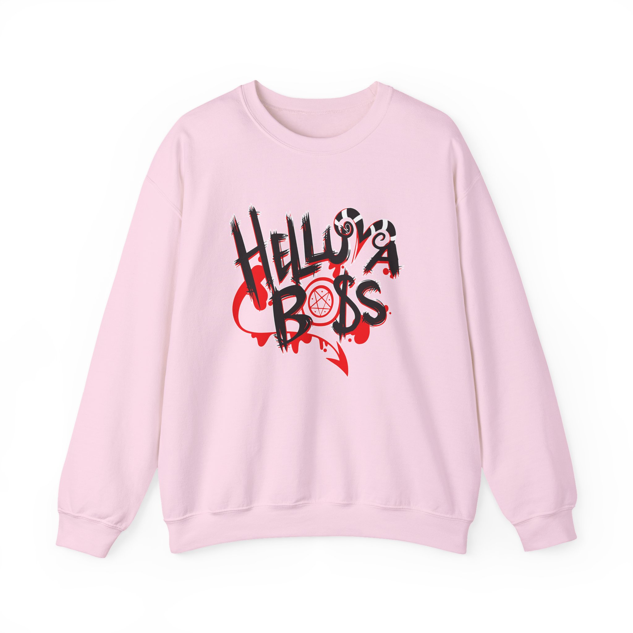 Helluva Boss Logo Unisex Heavy Blendâ„¢ Crewneck Sweatshirt