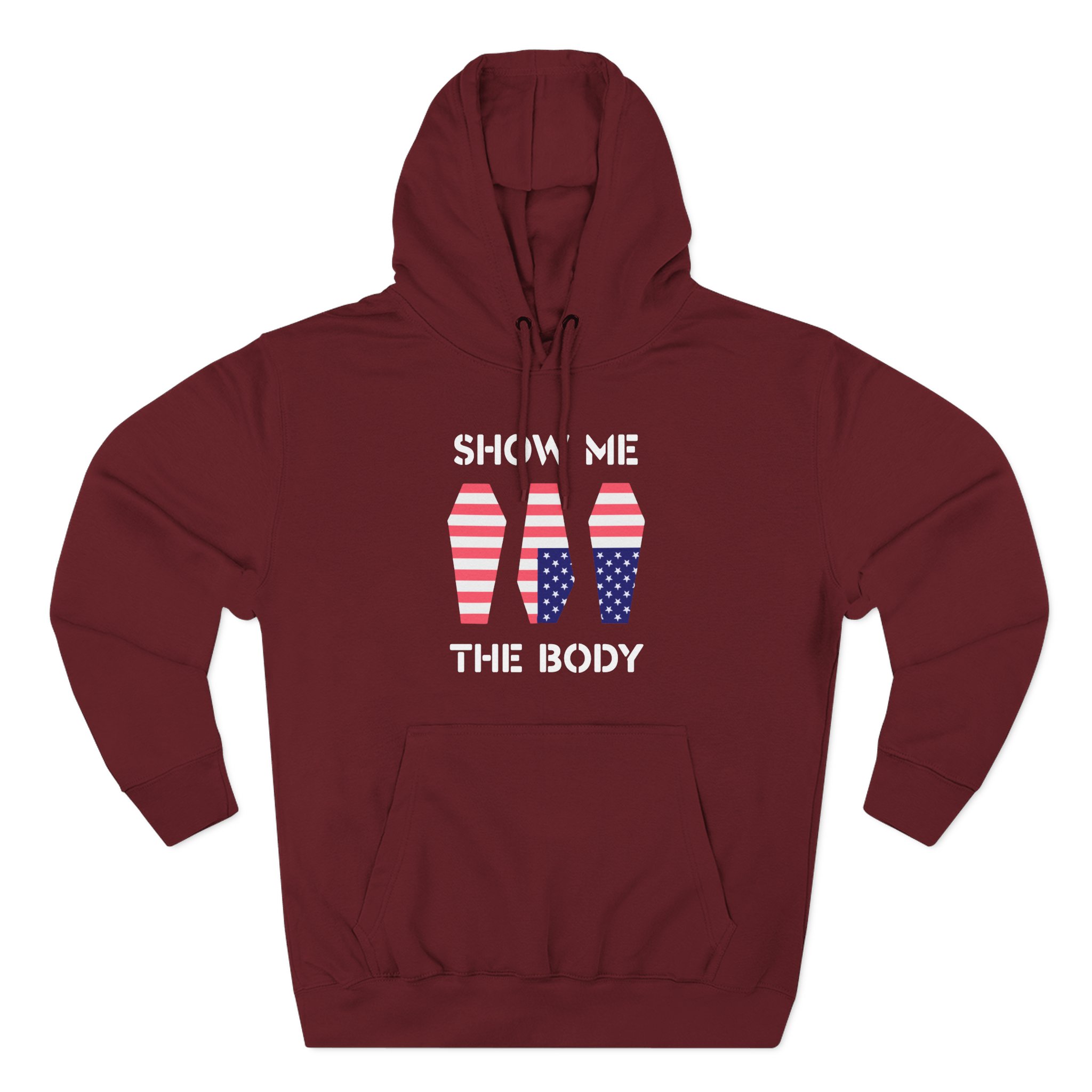 Show Me the Body Coffin Three-Panel Fleece Hoodie