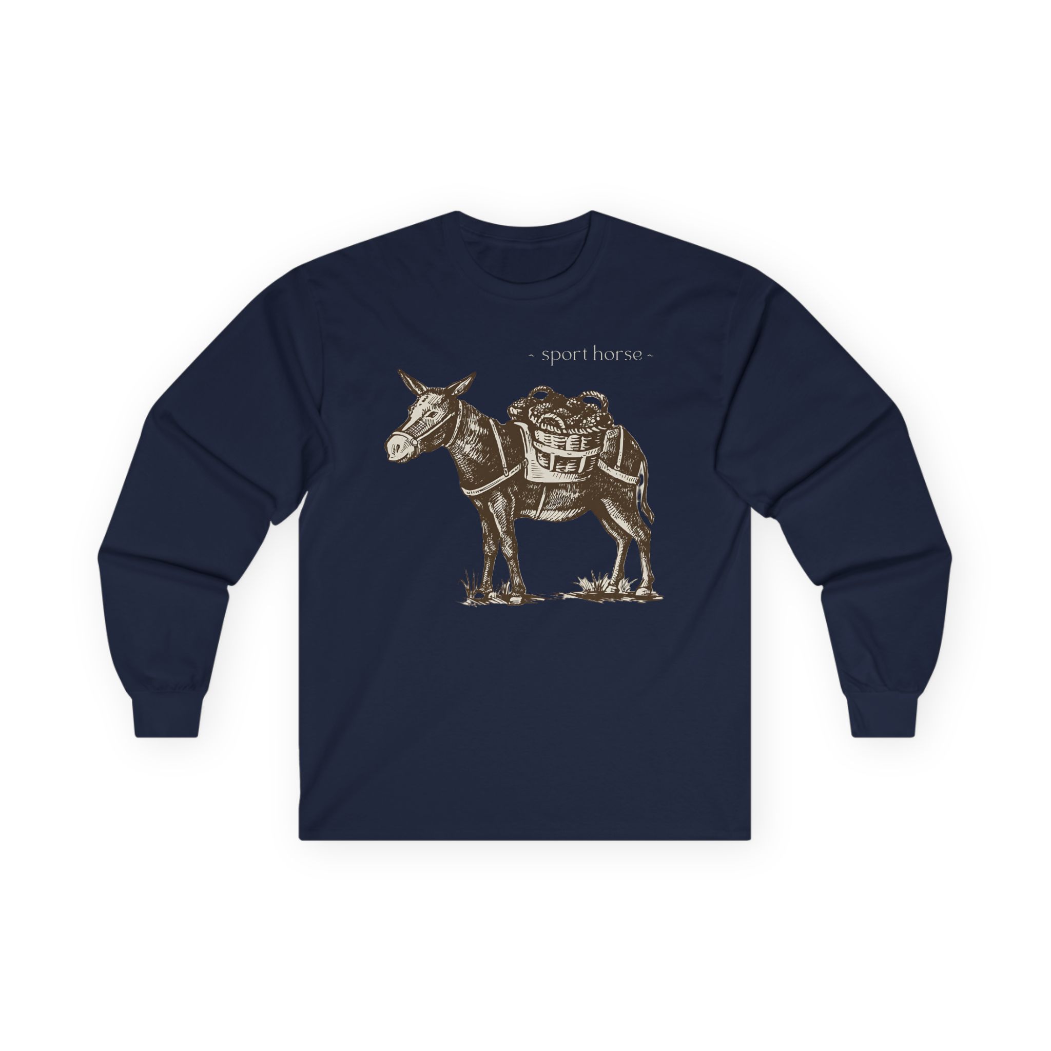 Mumbo Jumbo Sport Horse Unisex Ultra Cotton Long Sleeve Tee