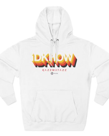 iDKHOW 3D Logo Three-Panel Fleece Hoodie