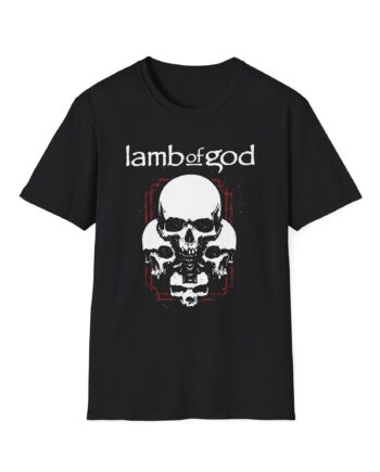 Lamb of God 4 Skulls Unisex Softstyle T-Shirt