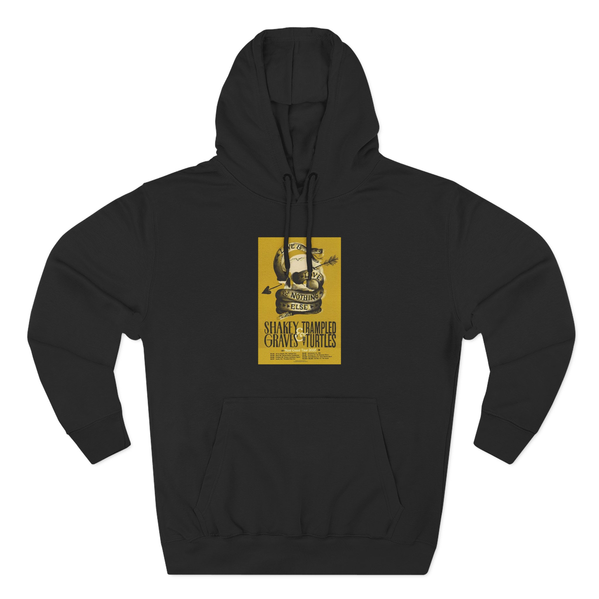 Shakey Graves West Coast Tour Three-Panel Fleece Hoodie