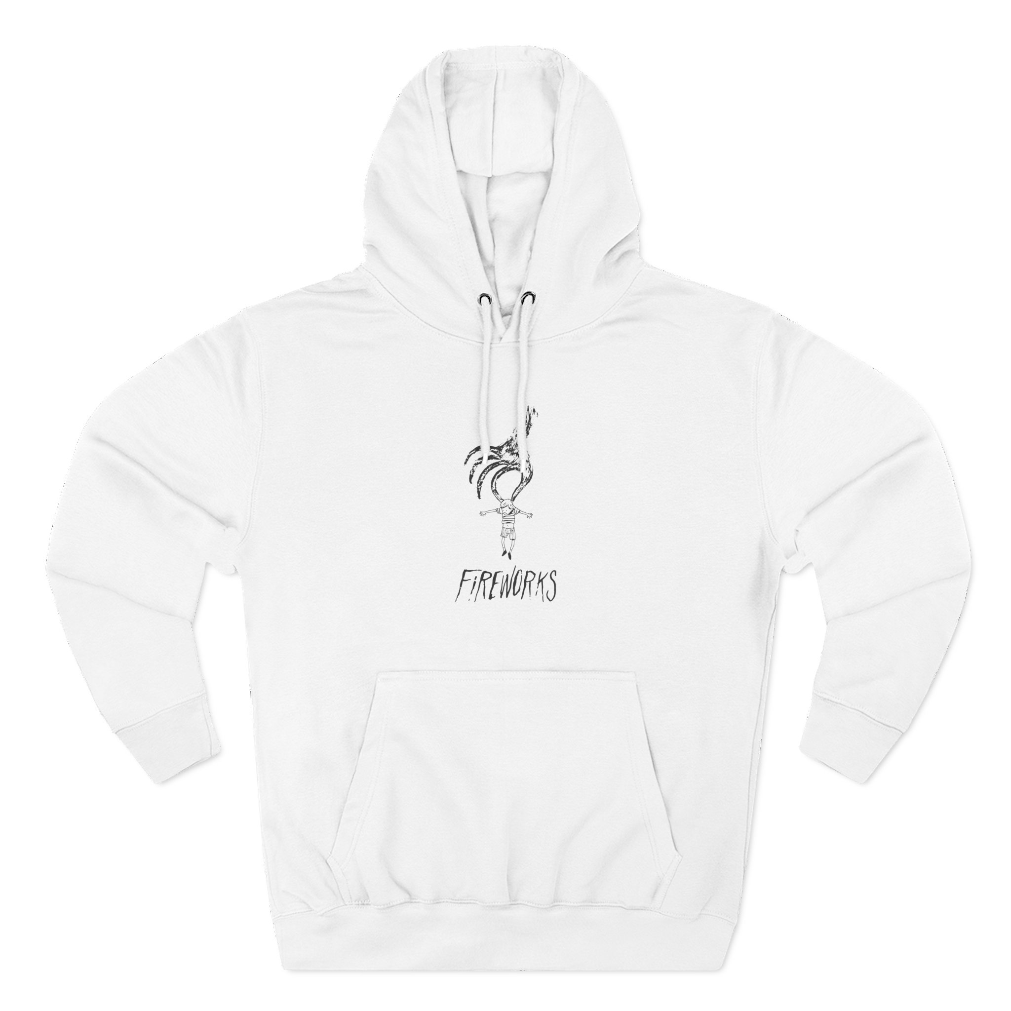 Fireworks Hand Three-Panel Fleece Hoodie