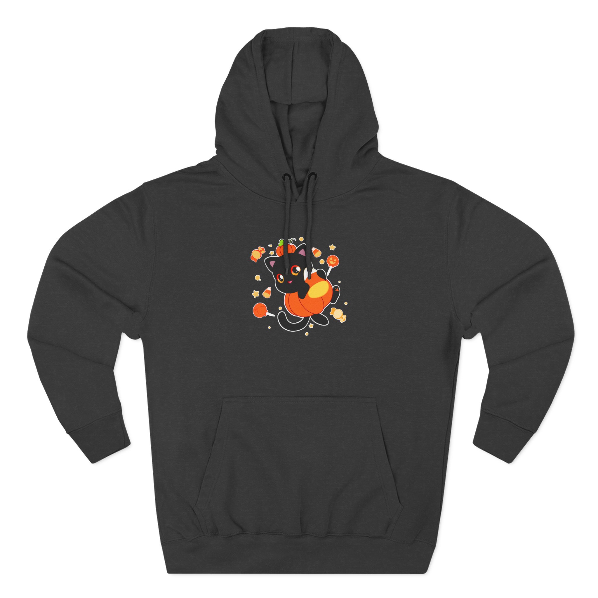 Aphmau Pumpkin Cat Three-Panel Fleece Hoodie