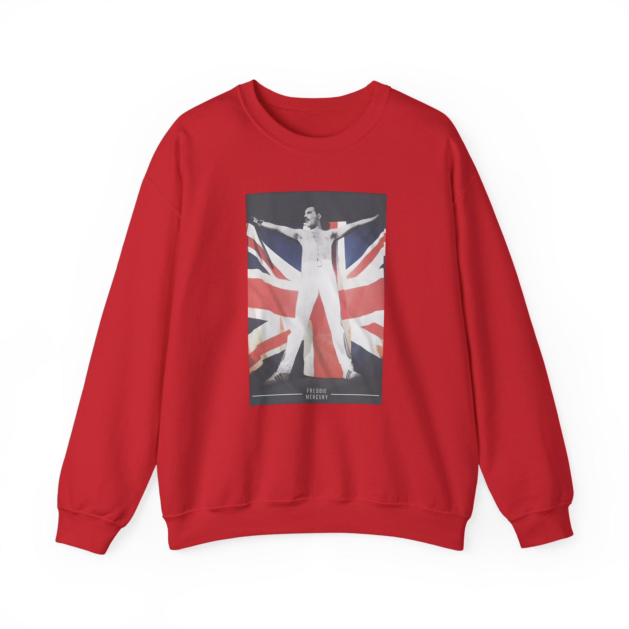 F M Union Jack Flag Unisex Heavy Blendâ„¢ Crewneck Sweatshirt