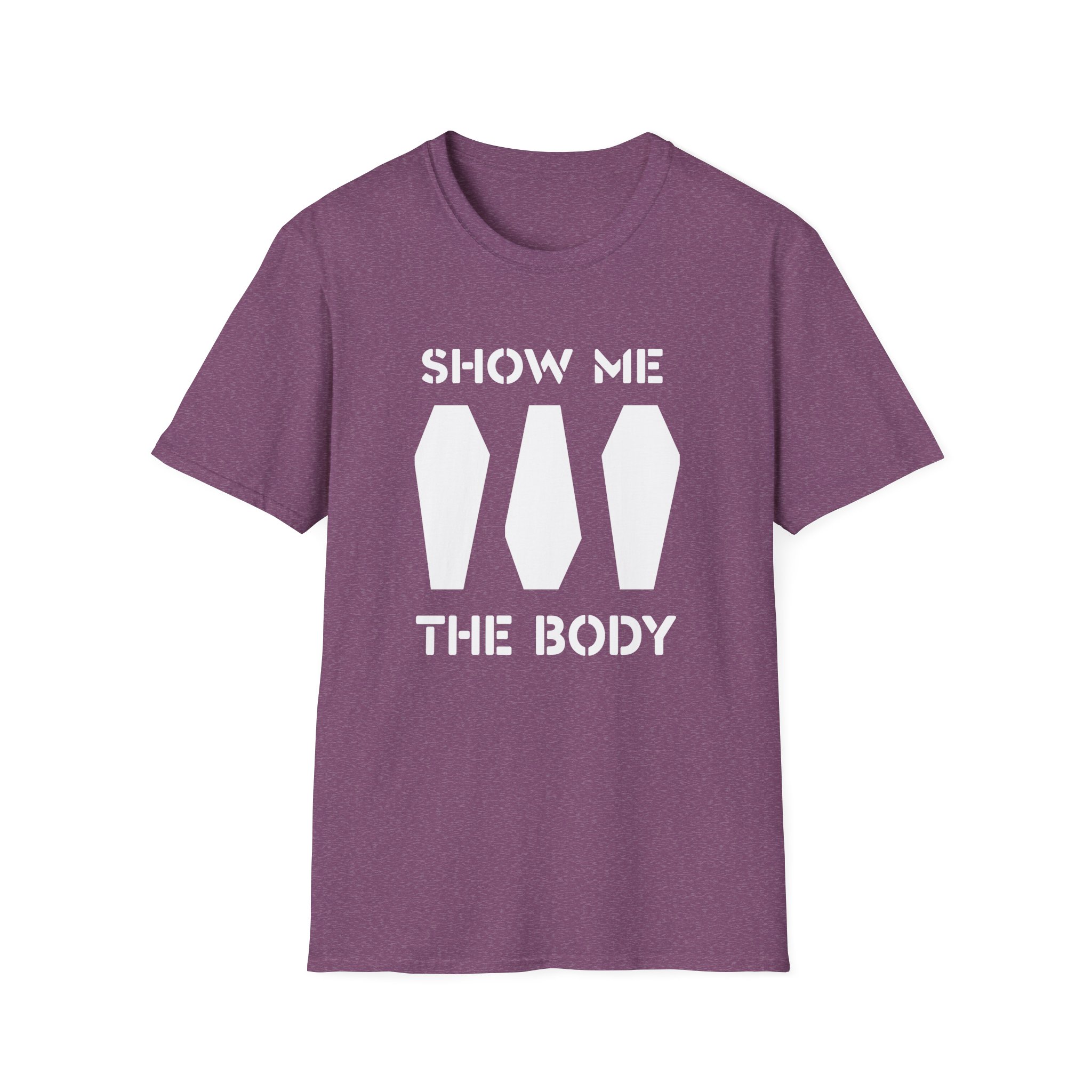 Show Me the Body Coffin Unisex Softstyle T-Shirt