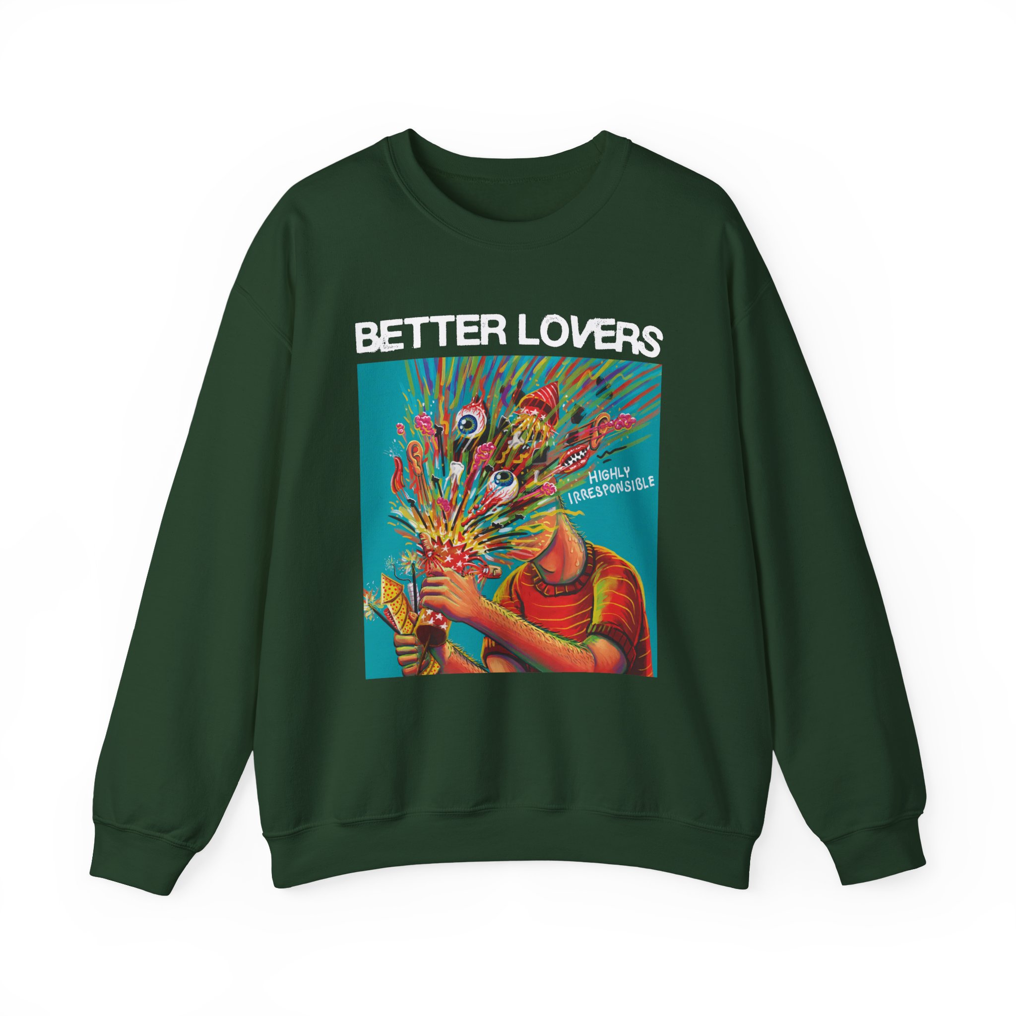 Better Lovers Highly Irresponsible Album Art Unisex Heavy Blendâ„¢ Crewneck Sweatshirt