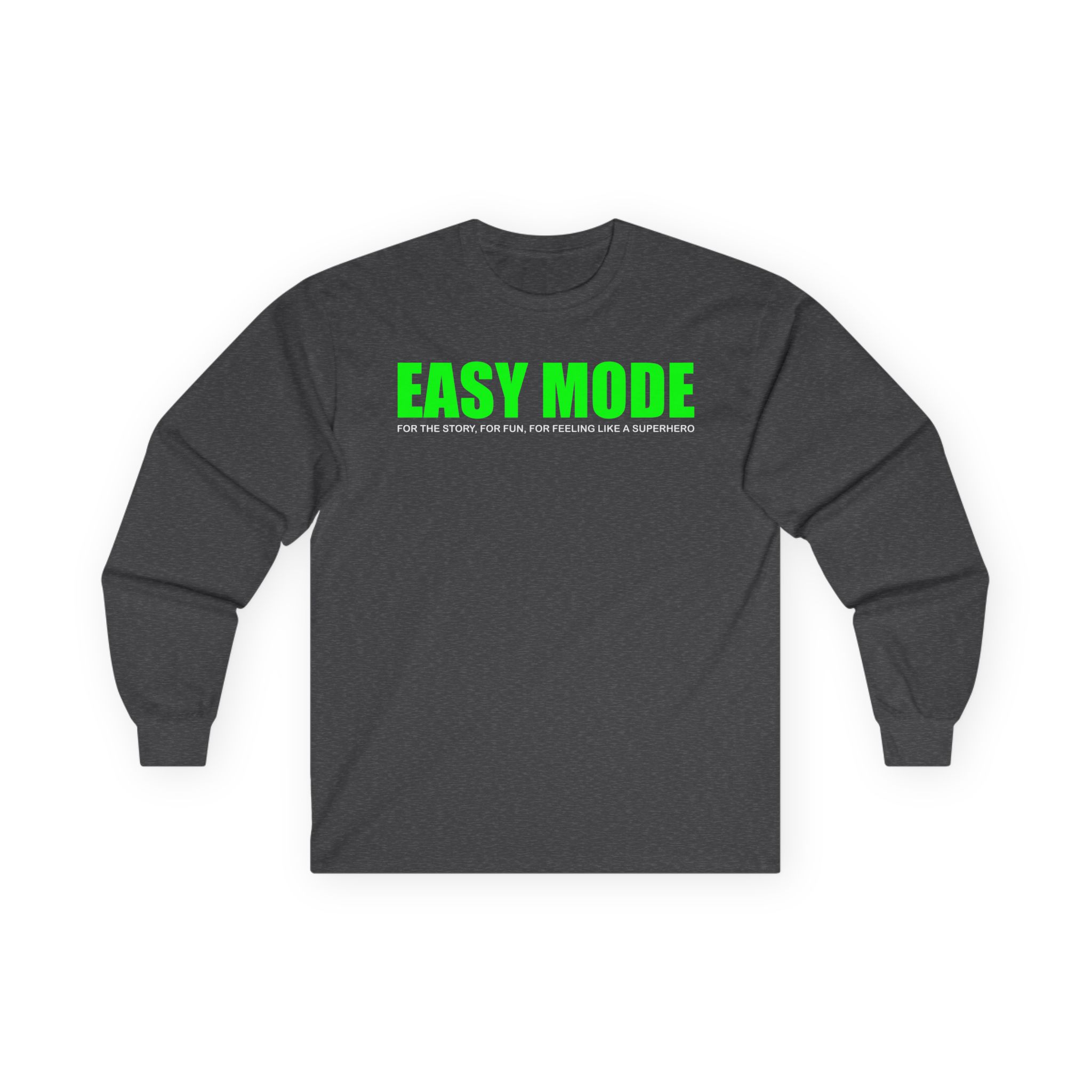 Mandjtv Easy Mode Unisex Ultra Cotton Long Sleeve Tee