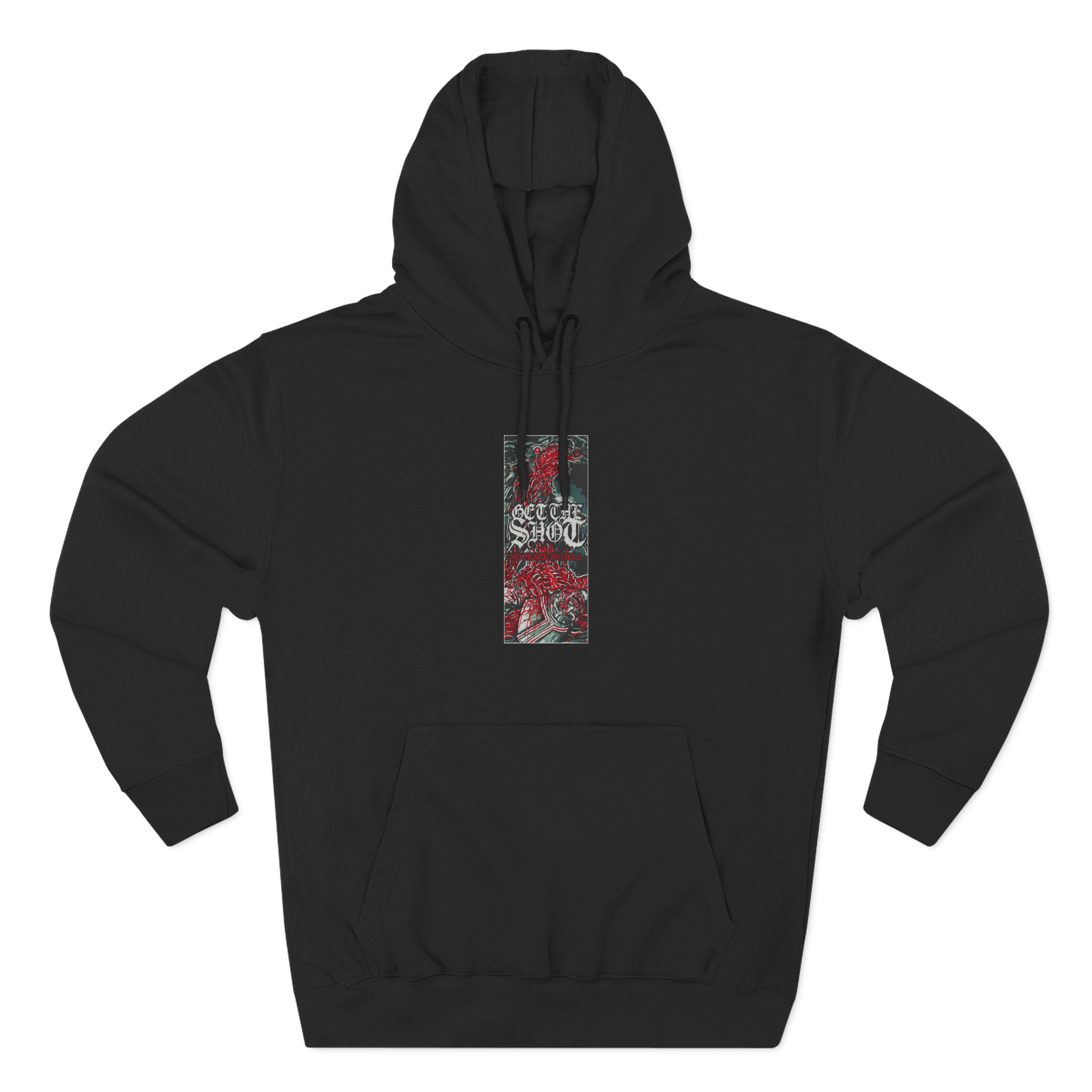 Get the Shot No Peace in Hell Three-Panel Fleece Hoodie
