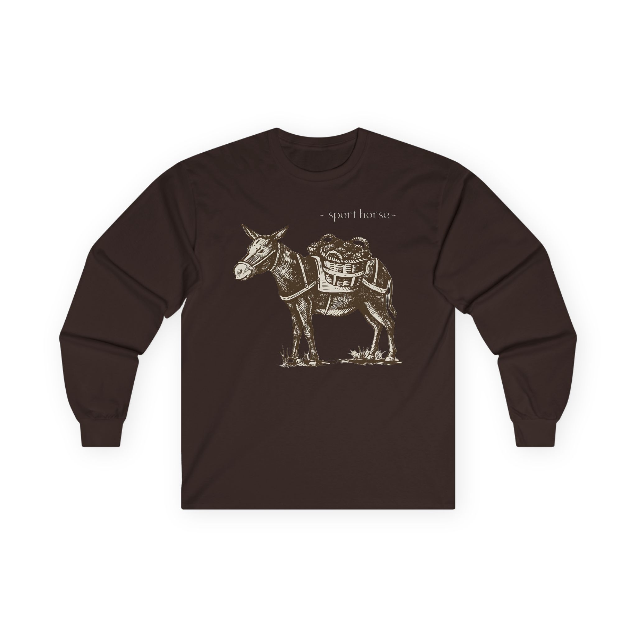 Mumbo Jumbo Sport Horse Unisex Ultra Cotton Long Sleeve Tee