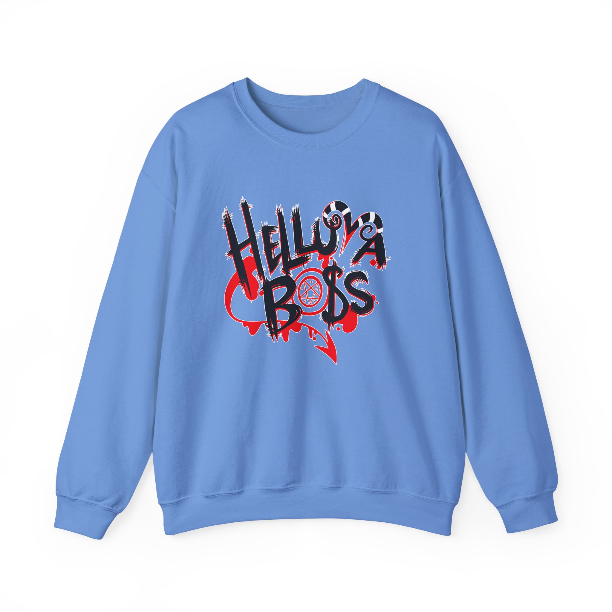Helluva Boss Logo Unisex Heavy Blendâ„¢ Crewneck Sweatshirt