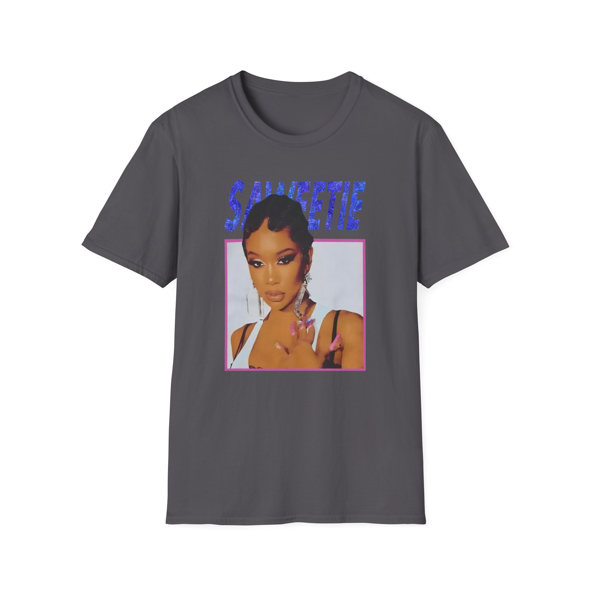 Saweetie Portrait Unisex Softstyle T-Shirt