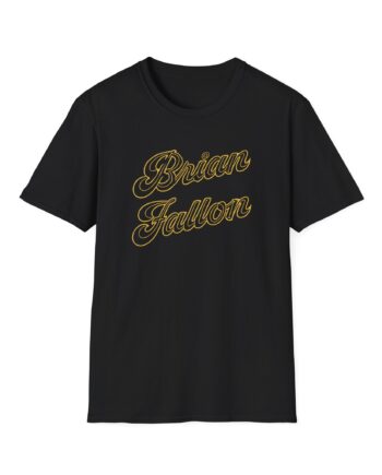 Brian Fallon Gold Text Unisex Softstyle T-Shirt
