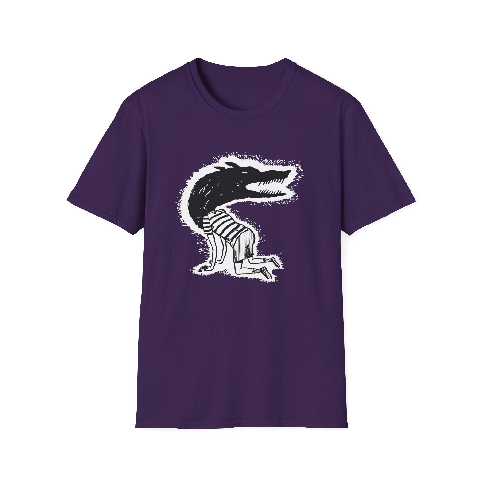 Fireworks Wolf Kid Unisex Softstyle T-Shirt