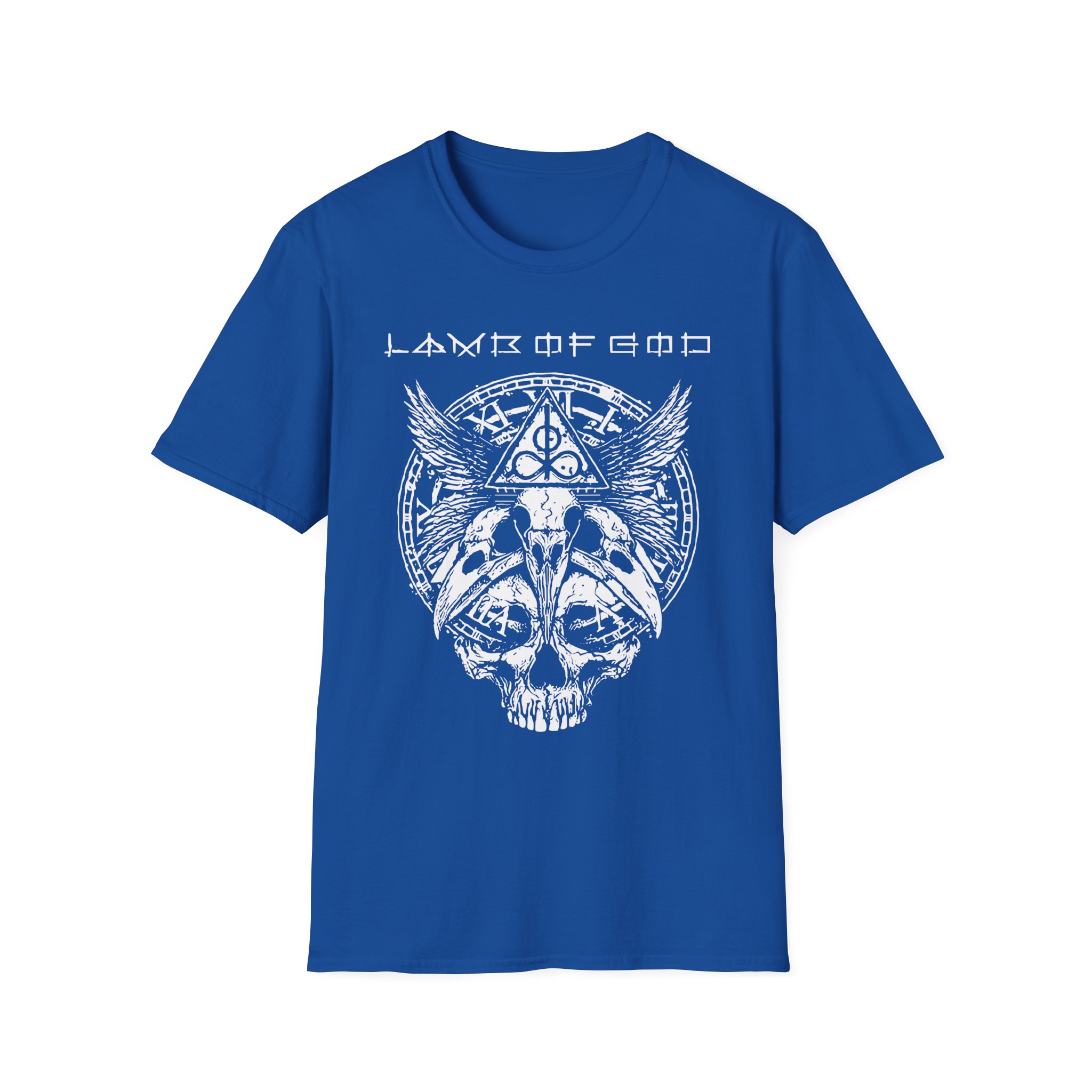 Lamb of God Time Skull Unisex Softstyle T-Shirt