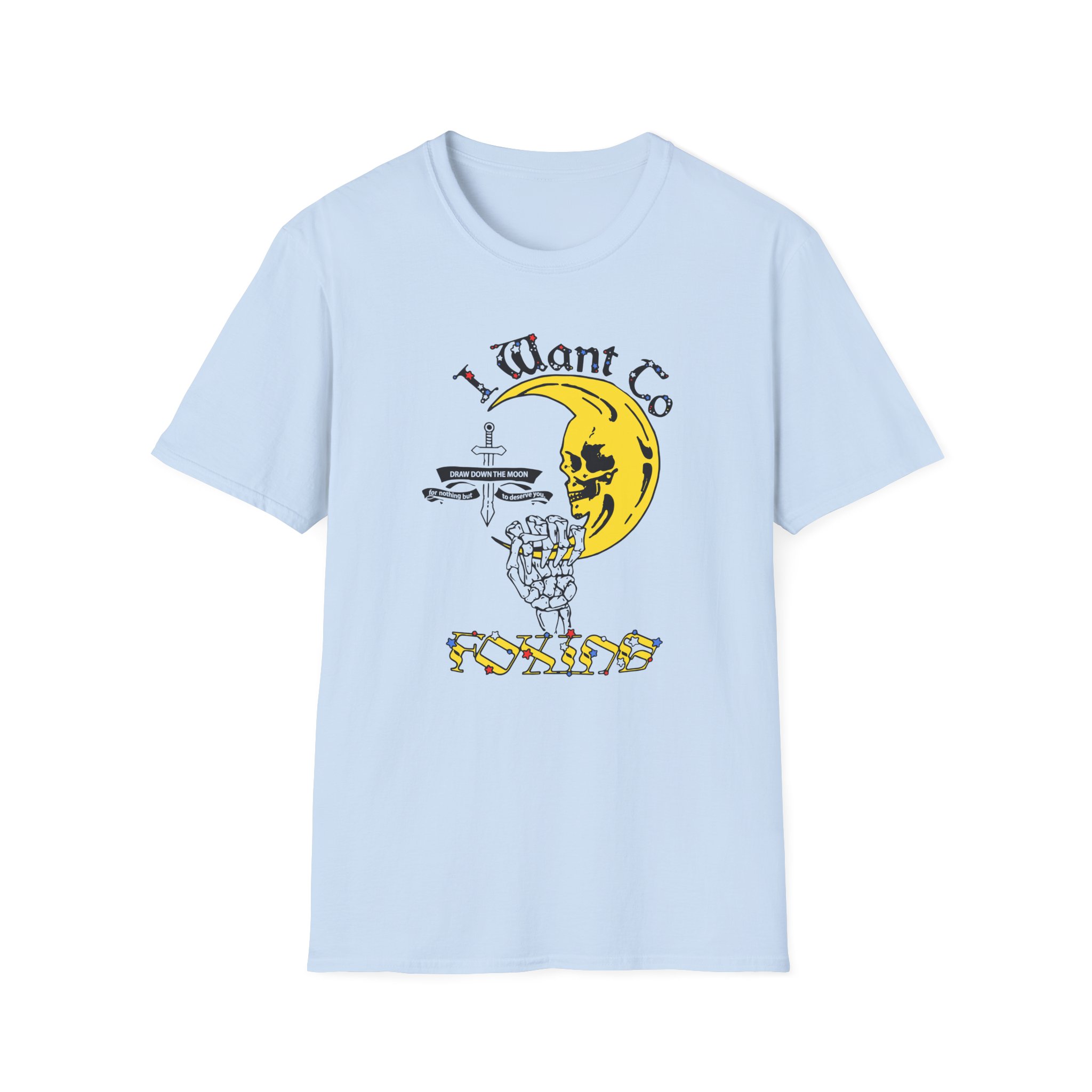 Foxing Draw Down Unisex Softstyle T-Shirt