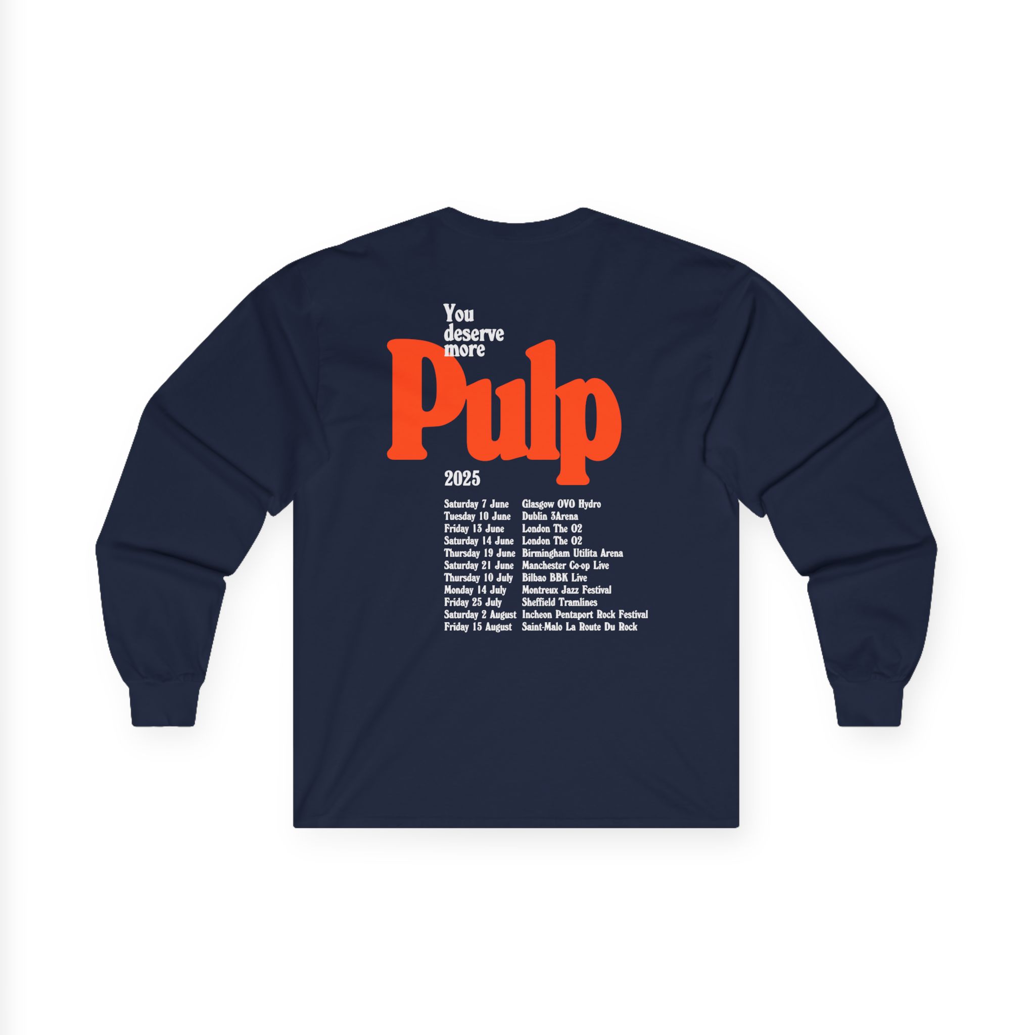 Pulp More 2025 Tour Unisex Ultra Cotton Long Sleeve Tee