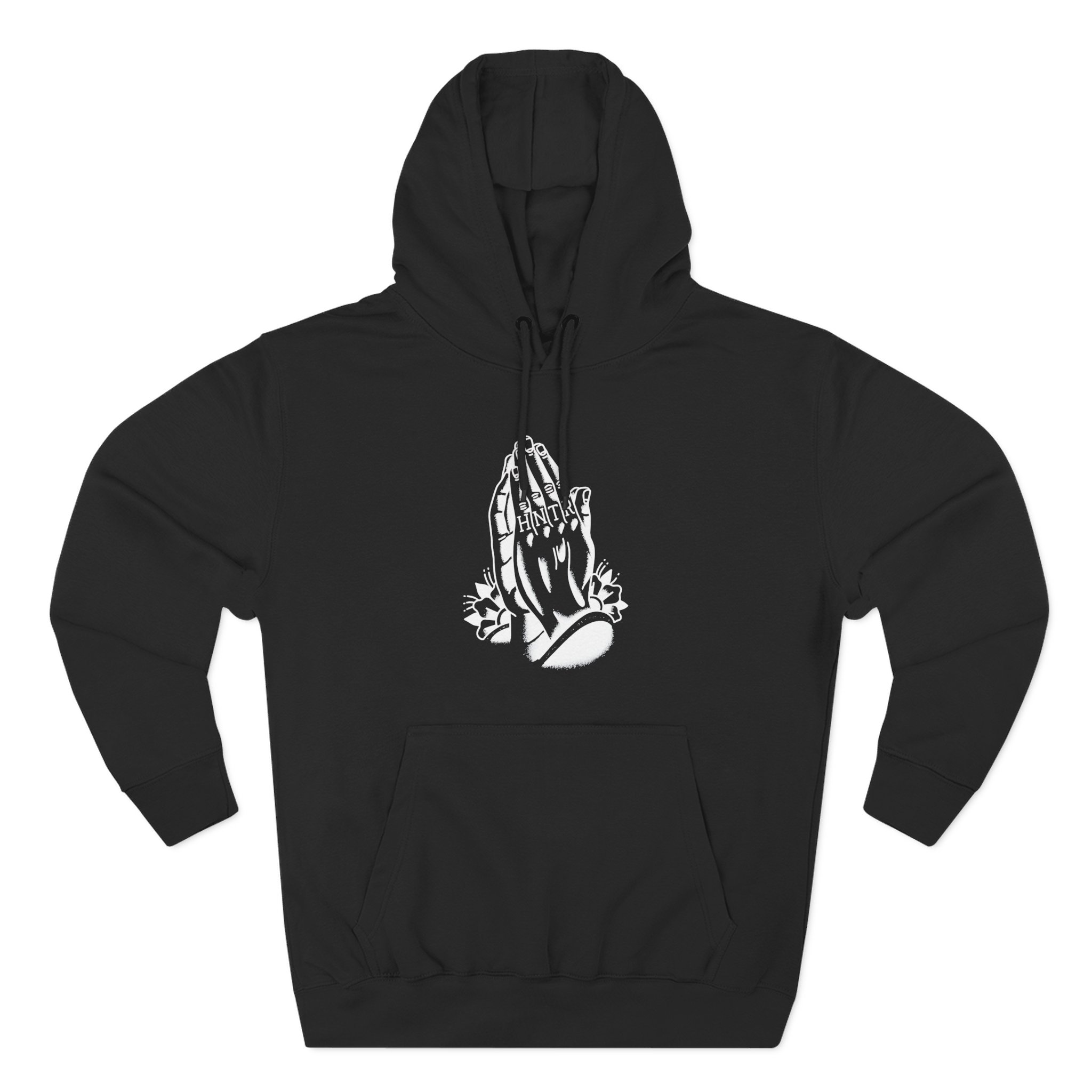 Demon Hunter Praying Hands Three-Panel Fleece Hoodie