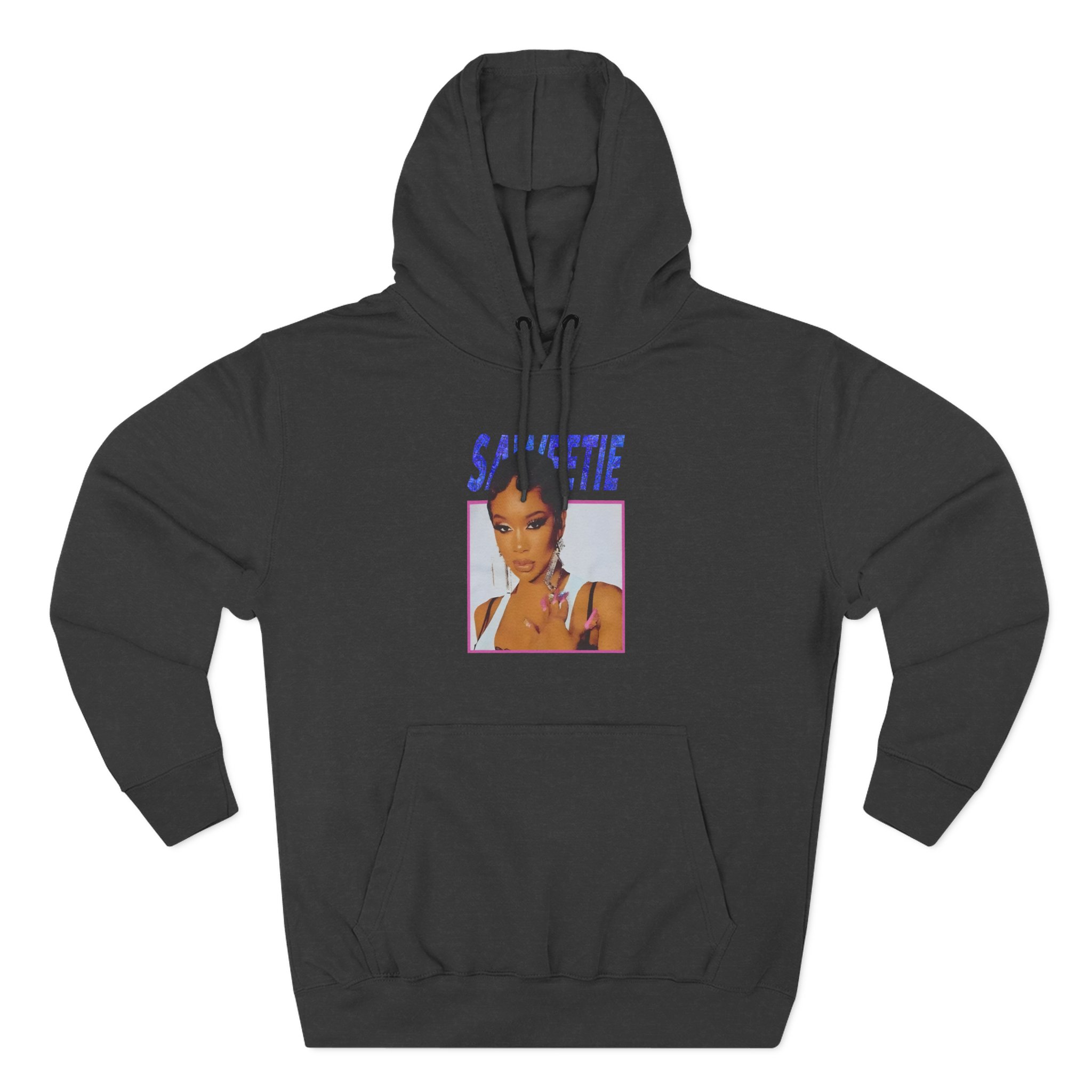 Saweetie Portrait Three-Panel Fleece Hoodie