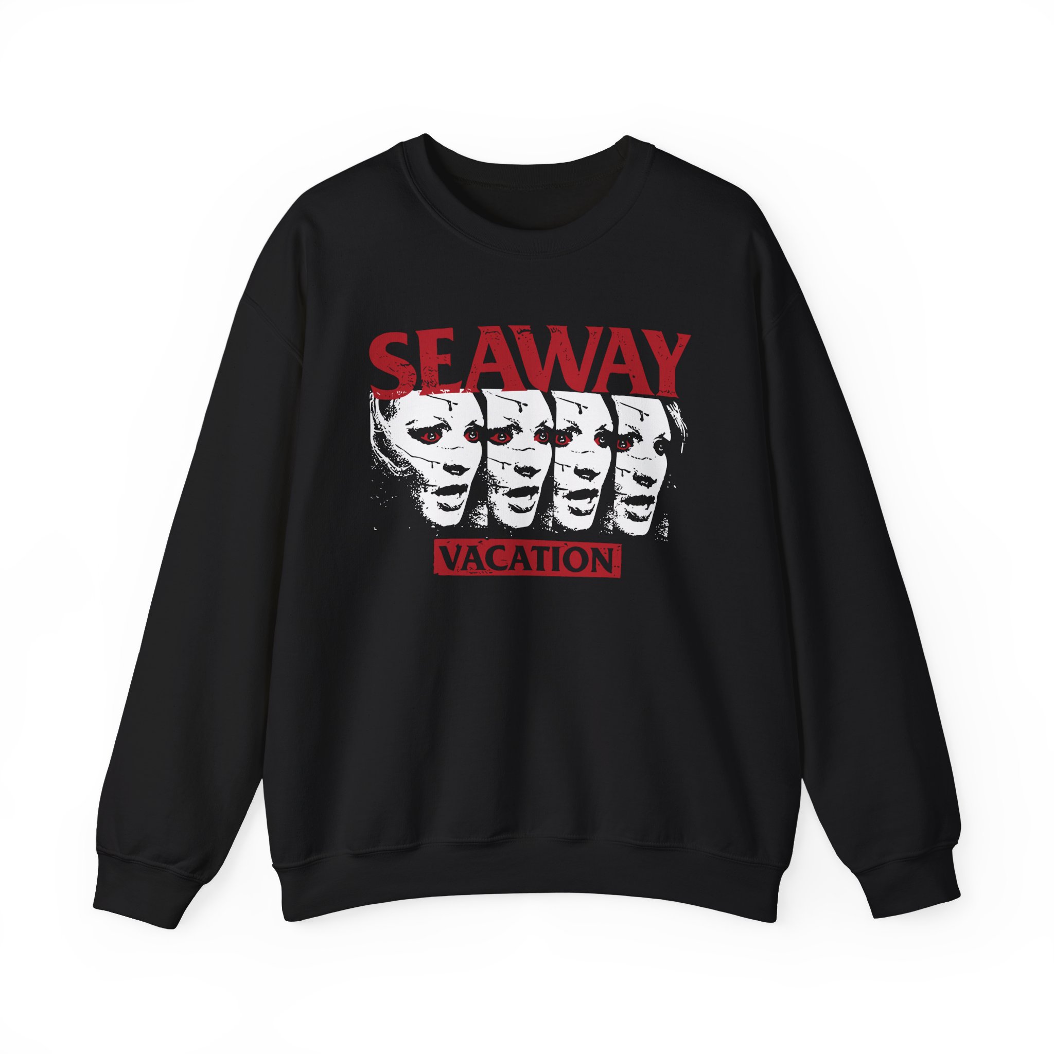 Seaway Vacation Face Unisex Heavy Blendâ„¢ Crewneck Sweatshirt