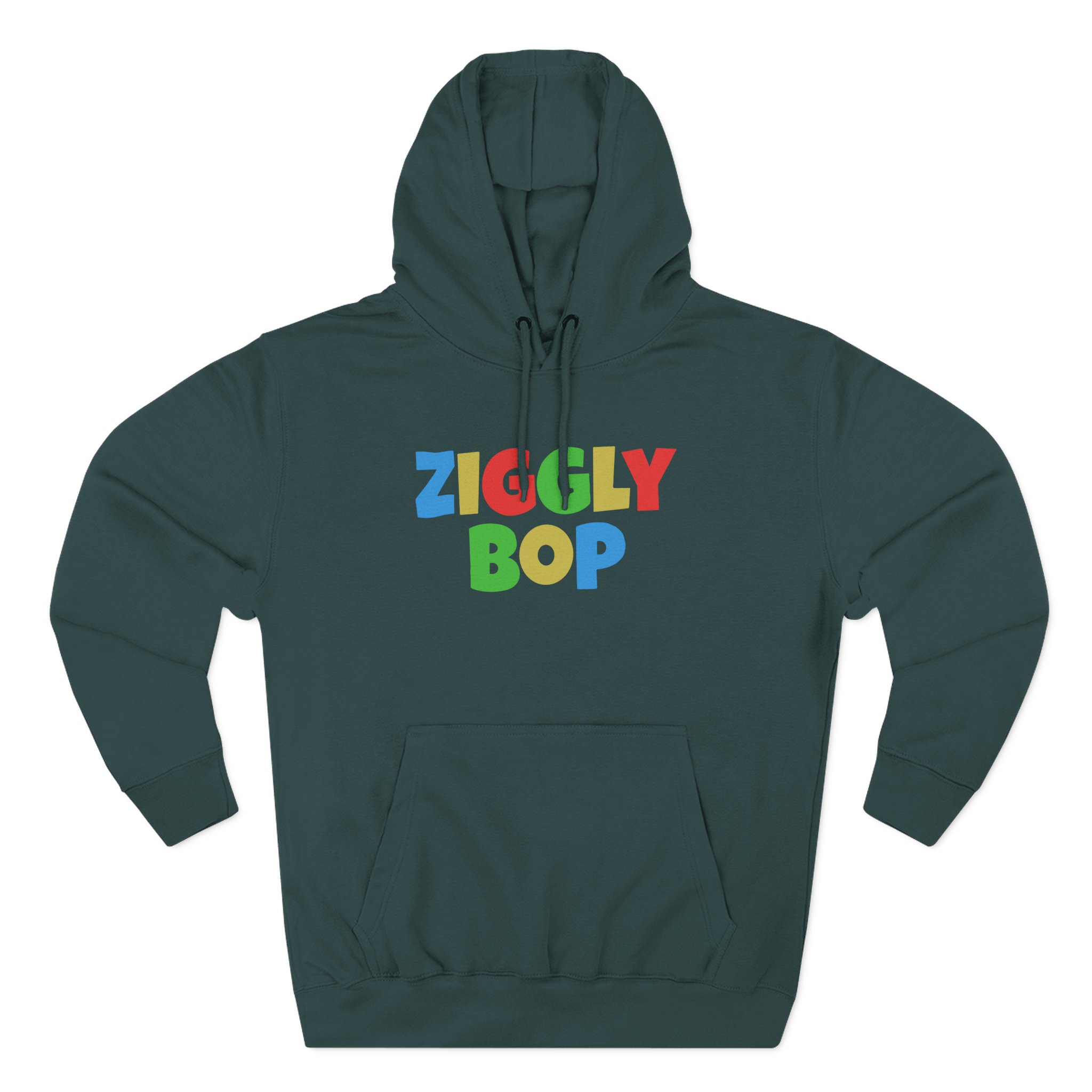 Daydrian Harding Colorful Ziggly Bop Three-Panel Fleece Hoodie