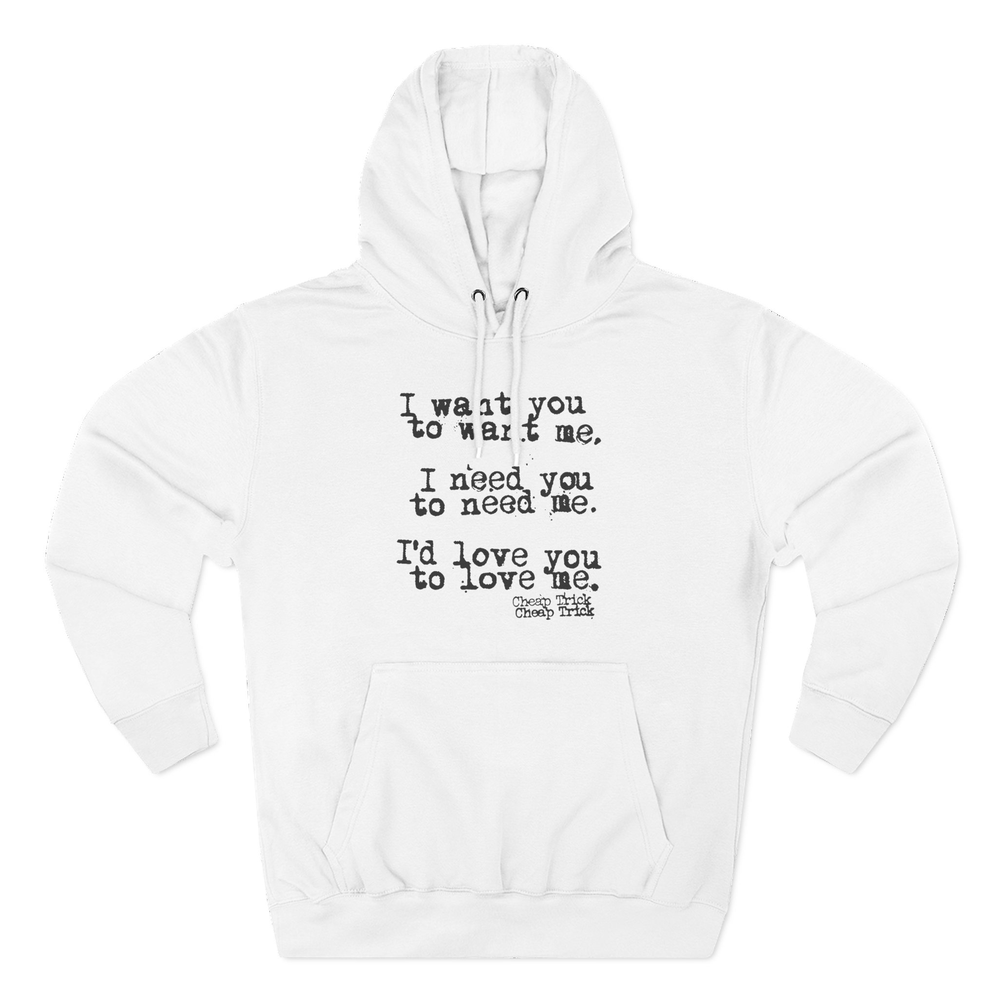 Cheap Trick I Want You to Want Me Three-Panel Fleece Hoodie