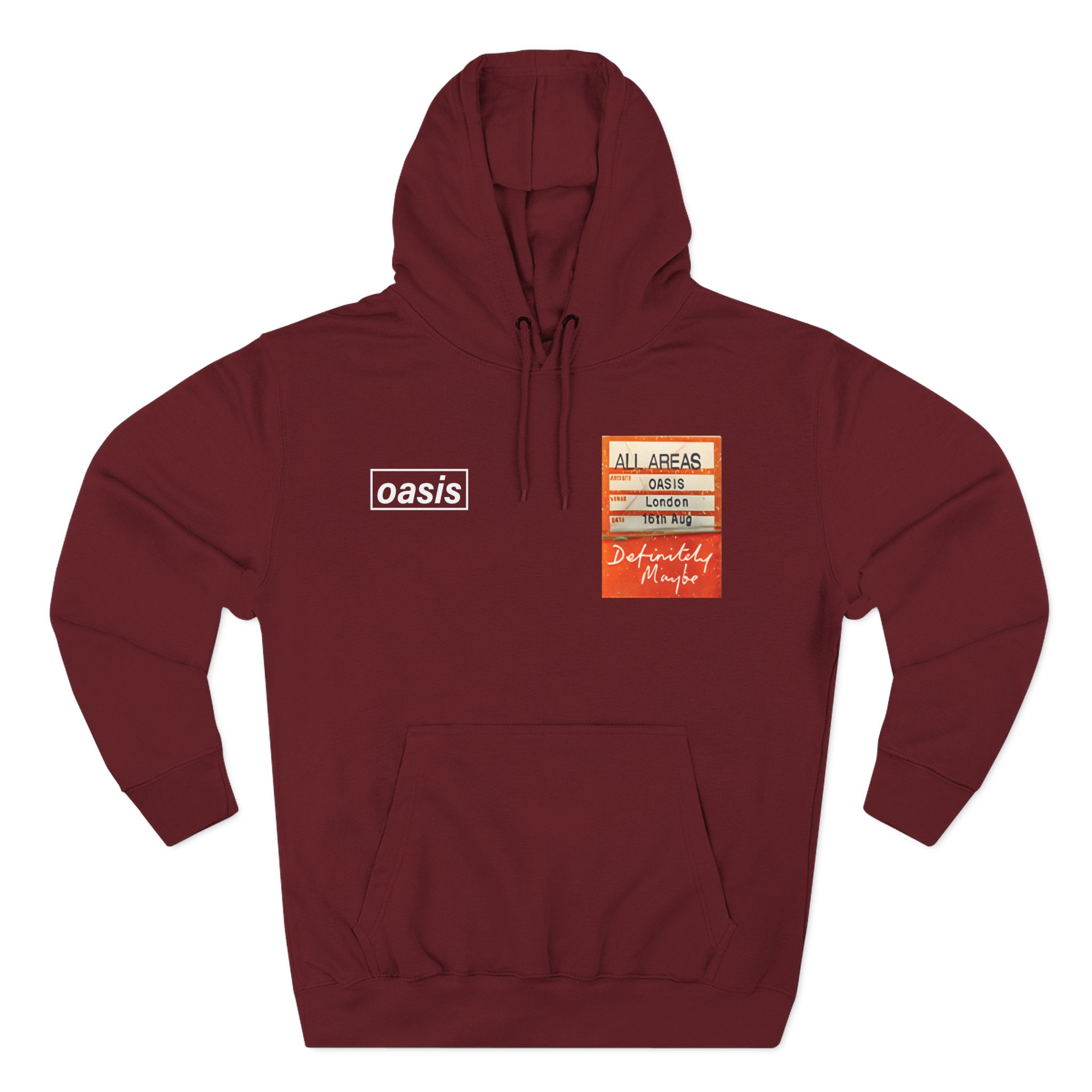 Oasis Setlist Three-Panel Fleece Hoodie