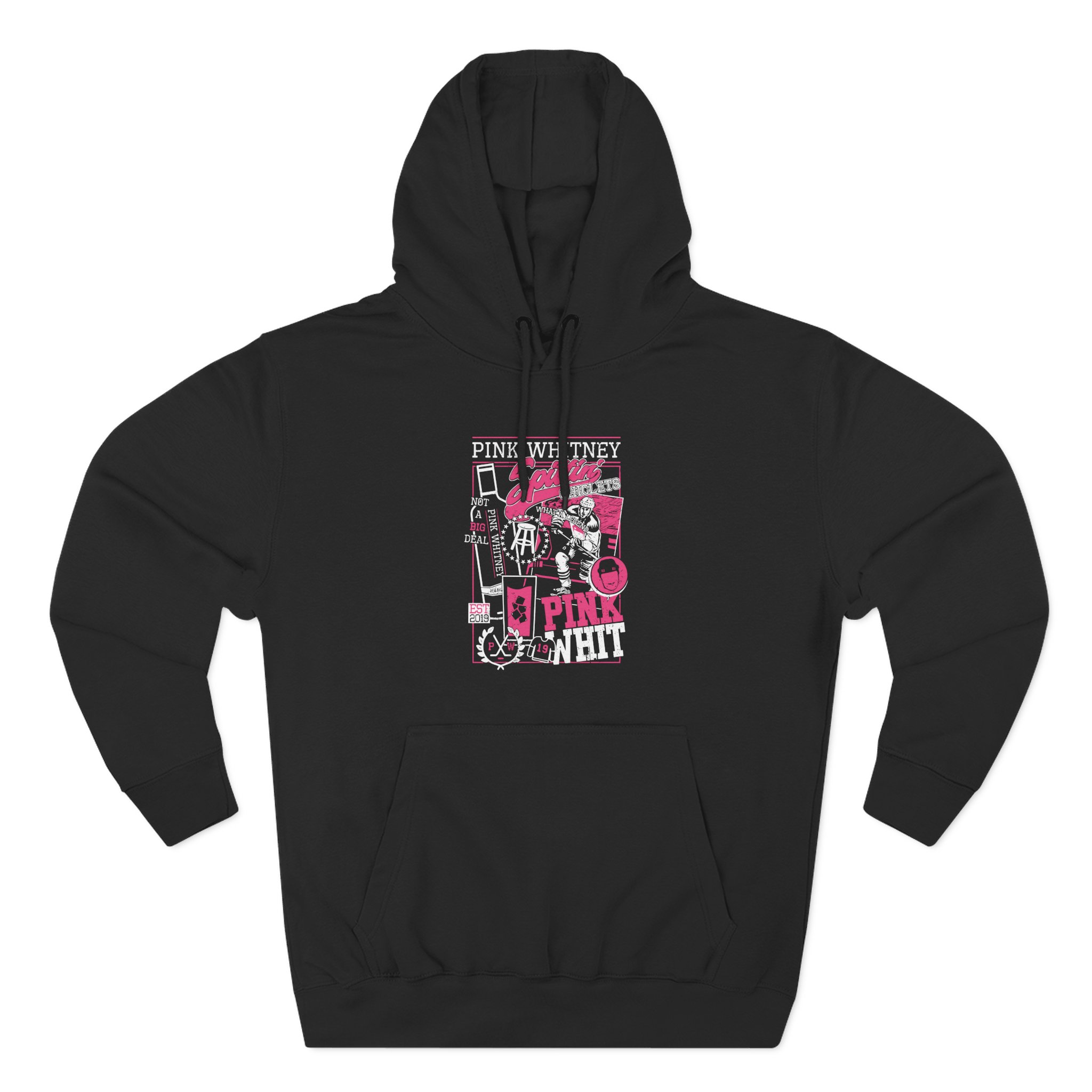 Spittin Chiclets Pink Whitney Three-Panel Fleece Hoodie