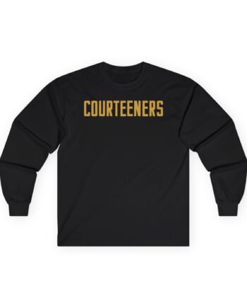 Courteeners Metallic Gold Logo Unisex Ultra Cotton Long Sleeve Tee