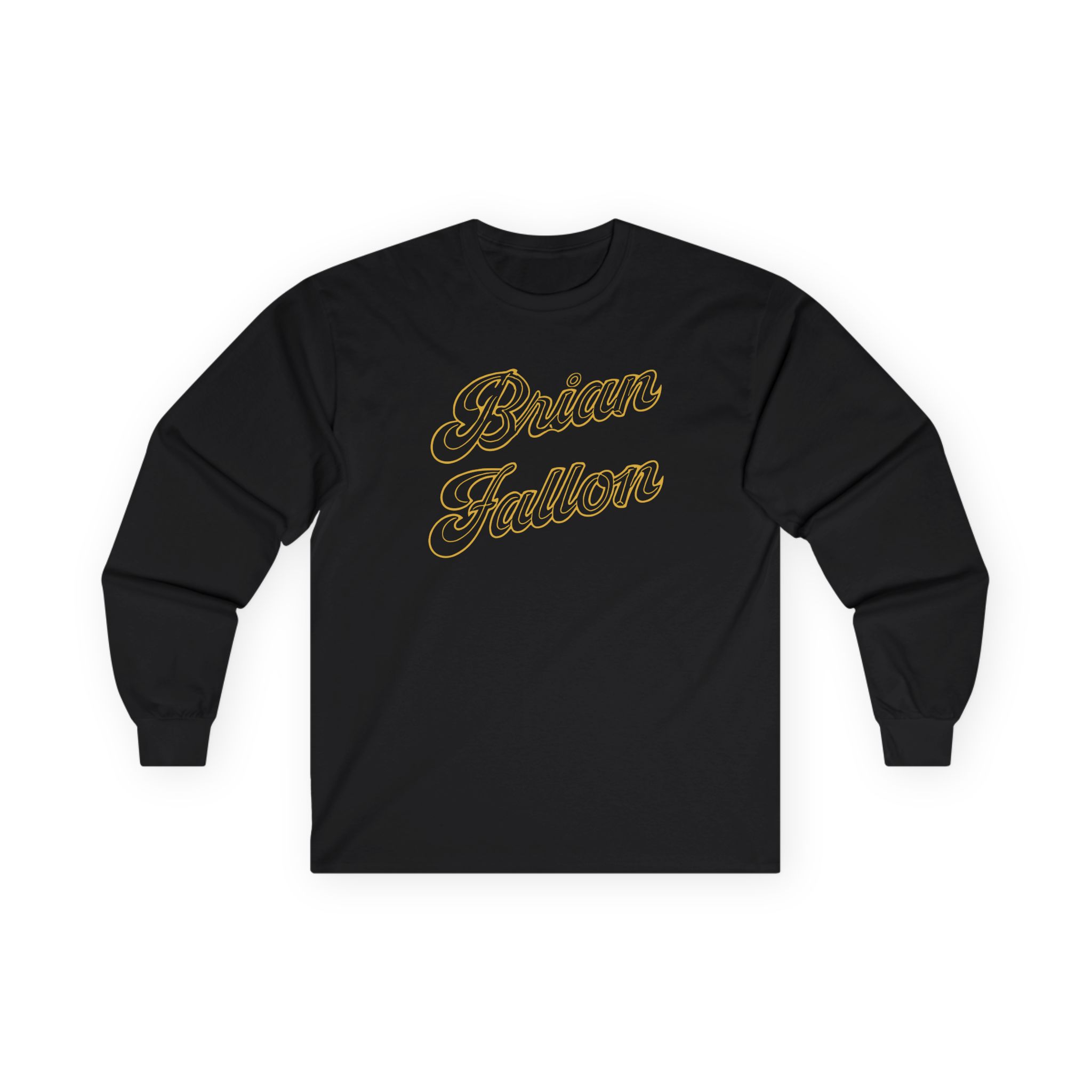 Brian Fallon Gold Text Unisex Ultra Cotton Long Sleeve Tee