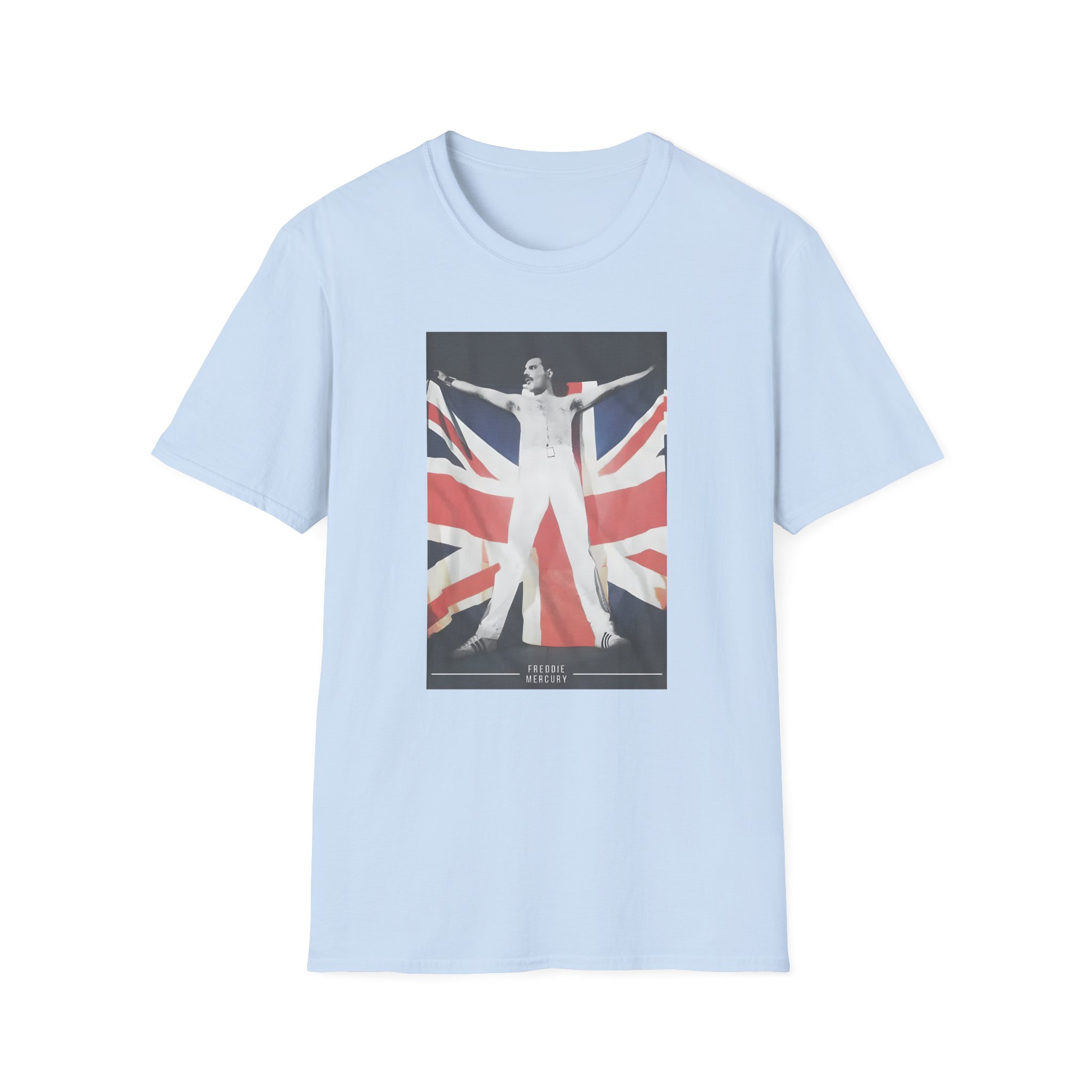 F M Union Jack Flag Unisex Softstyle T-Shirt