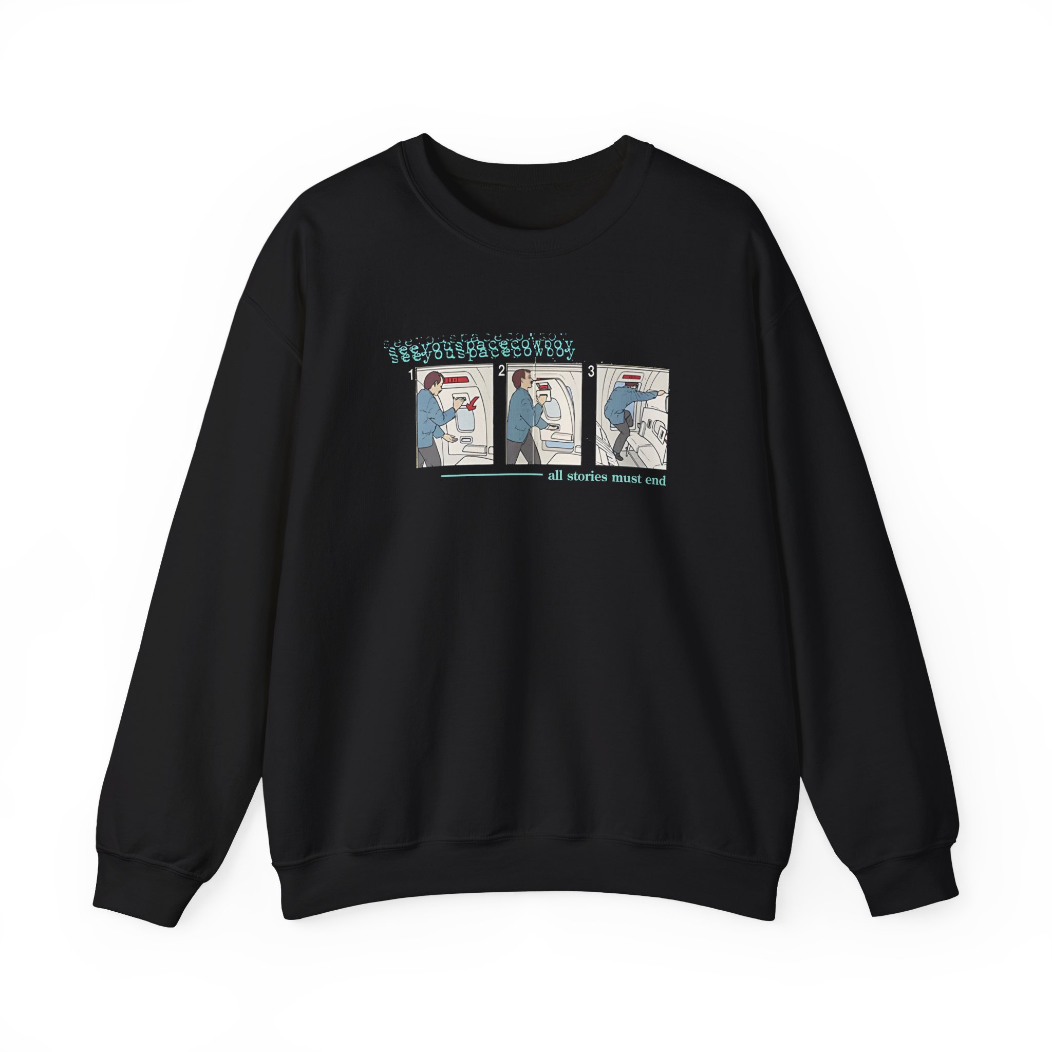 Seeyouspacecowboy Plane Unisex Heavy Blendâ„¢ Crewneck Sweatshirt