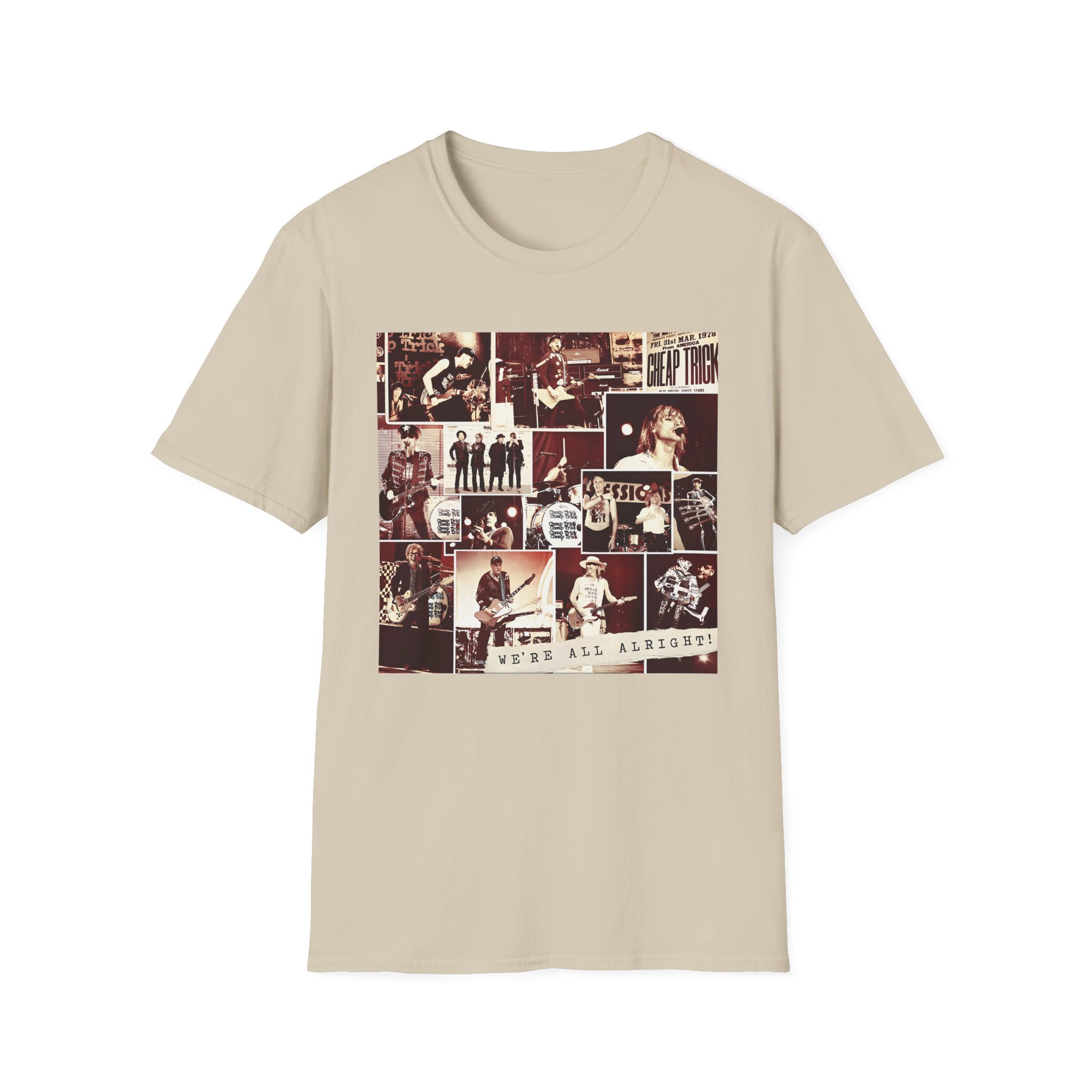 Cheap Trick Photo Collage Unisex Softstyle T-Shirt