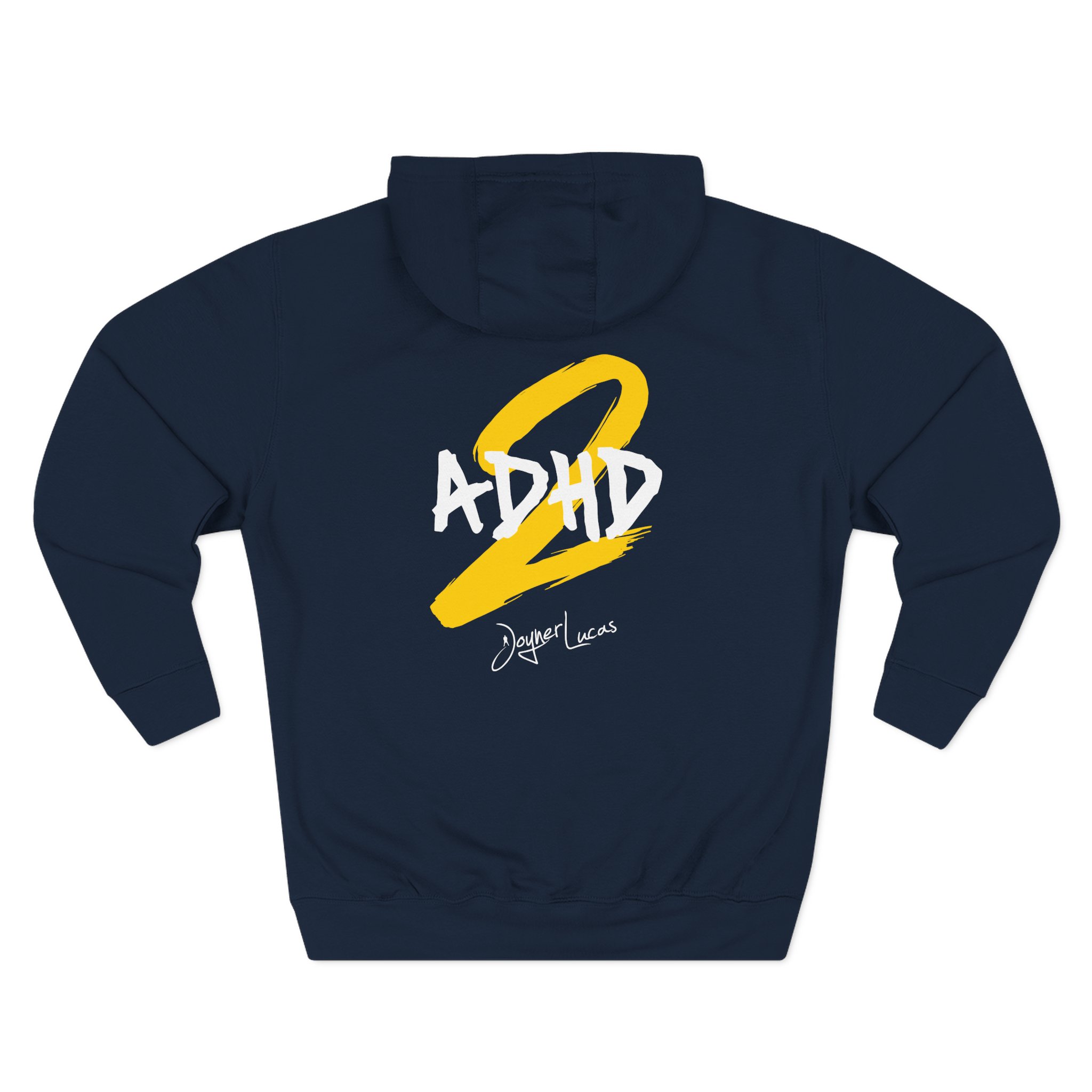Joyner Adhd2 Logo Three-Panel Fleece Hoodie