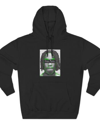 YNW Melly Free Melly Three-Panel Fleece Hoodie