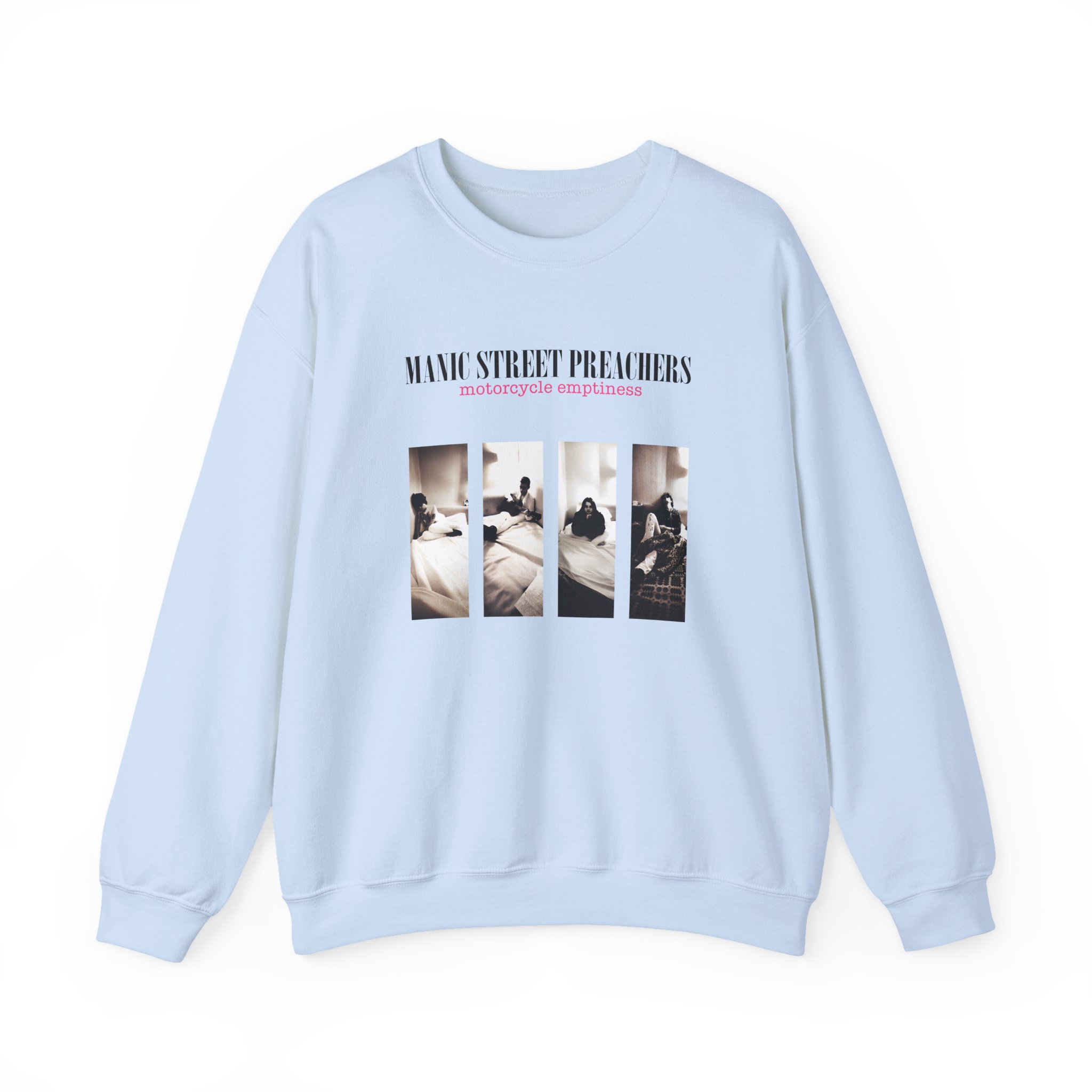 Manic Street Preachers Motorcycle Emptiness Photo Lilac Unisex Heavy Blendâ„¢ Crewneck Sweatshirt