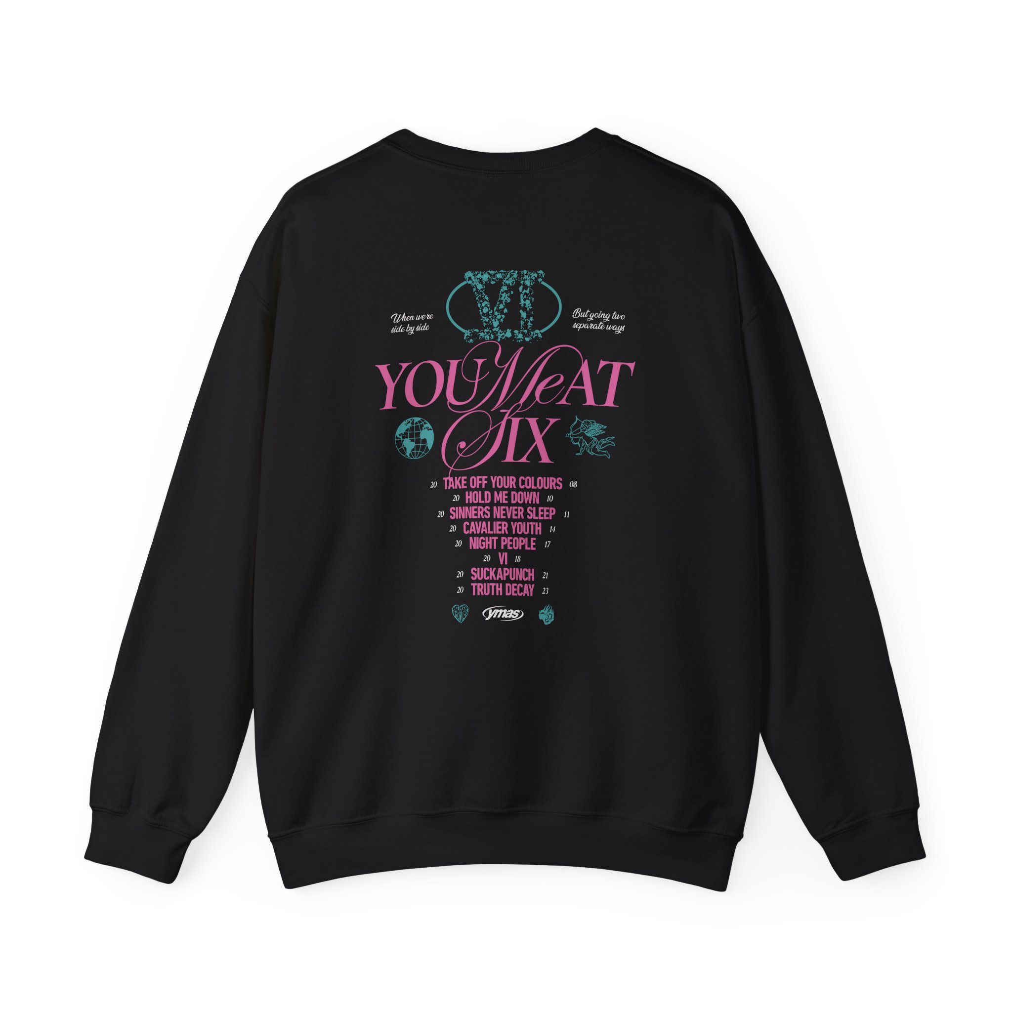 You Me at Six This is the End Albums Unisex Heavy Blendâ„¢ Crewneck Sweatshirt